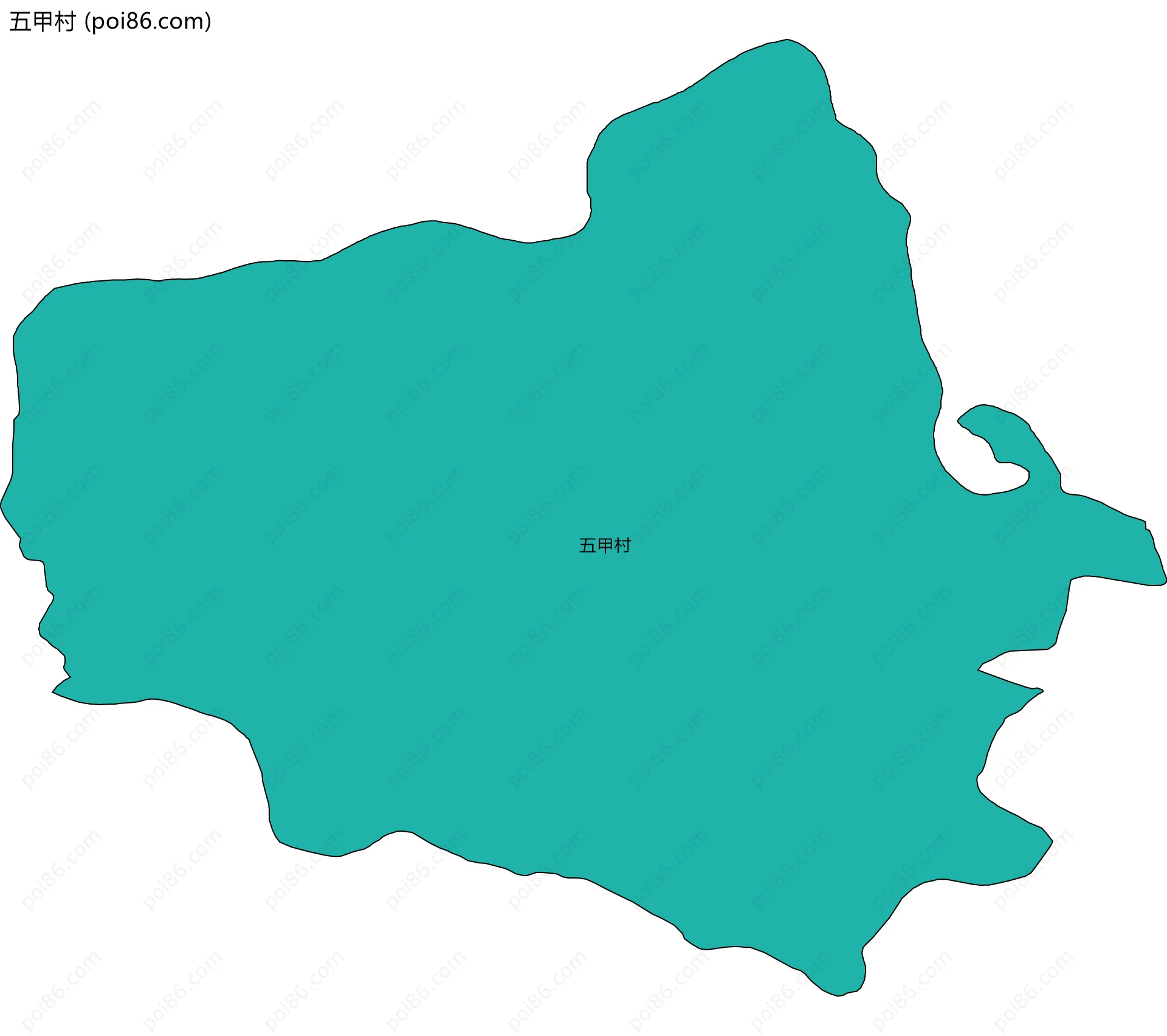 五甲村边界地图