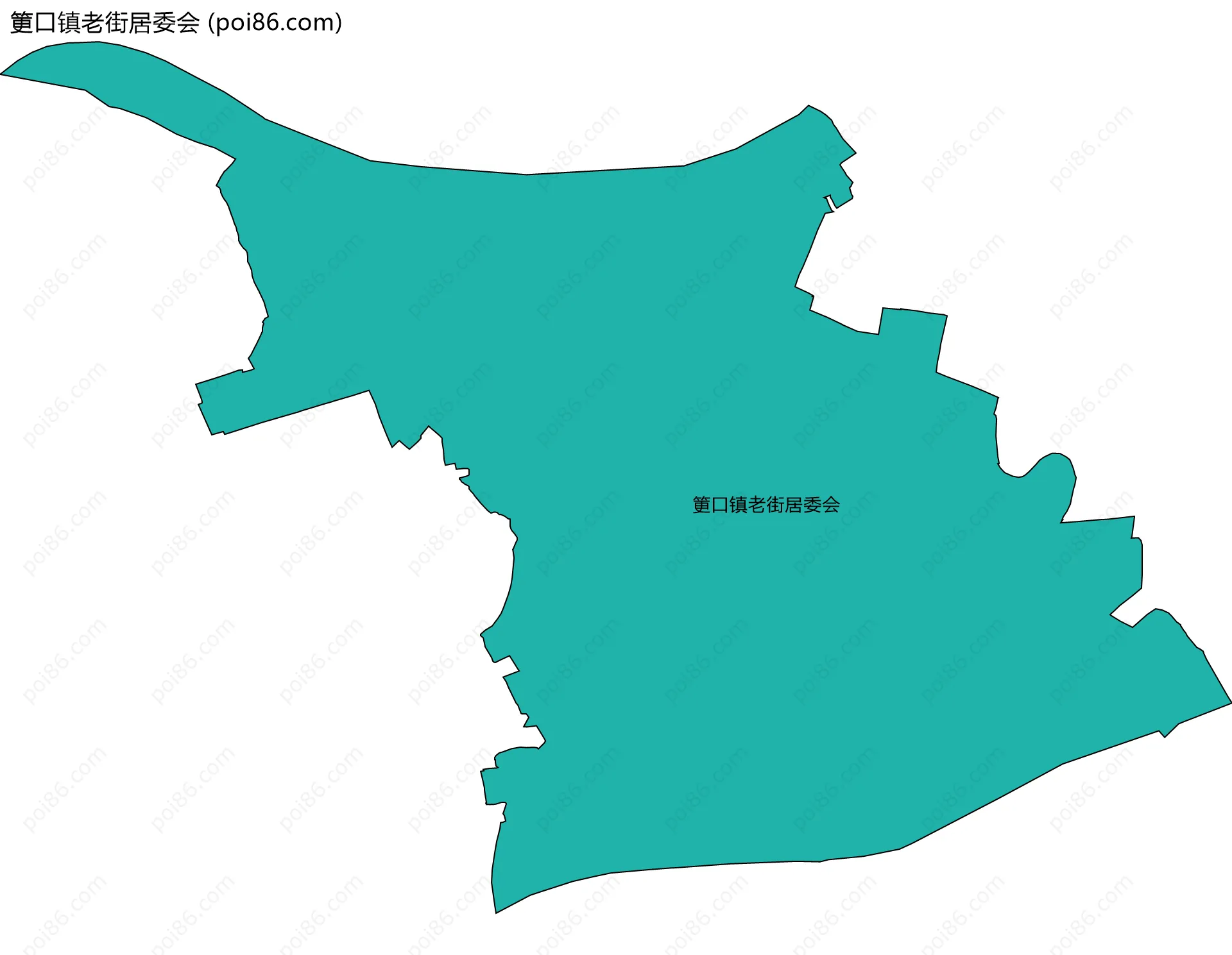 筻口镇老街居委会边界地图