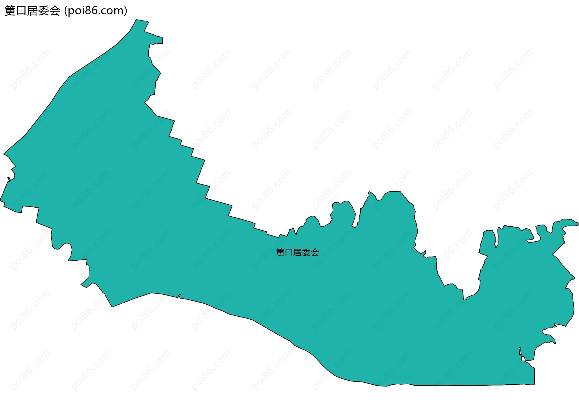 筻口居委会边界地图
