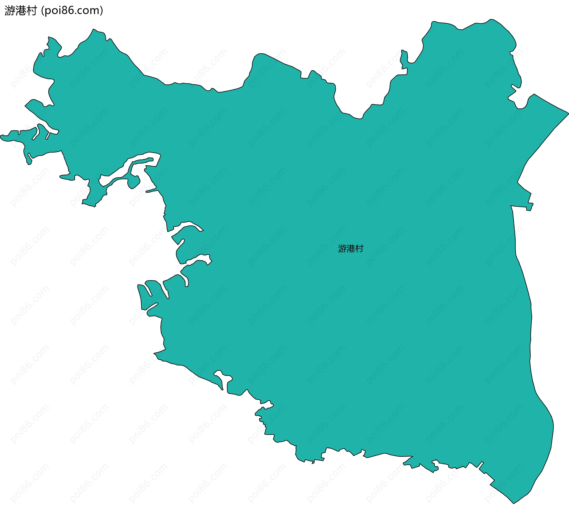 游港村边界地图