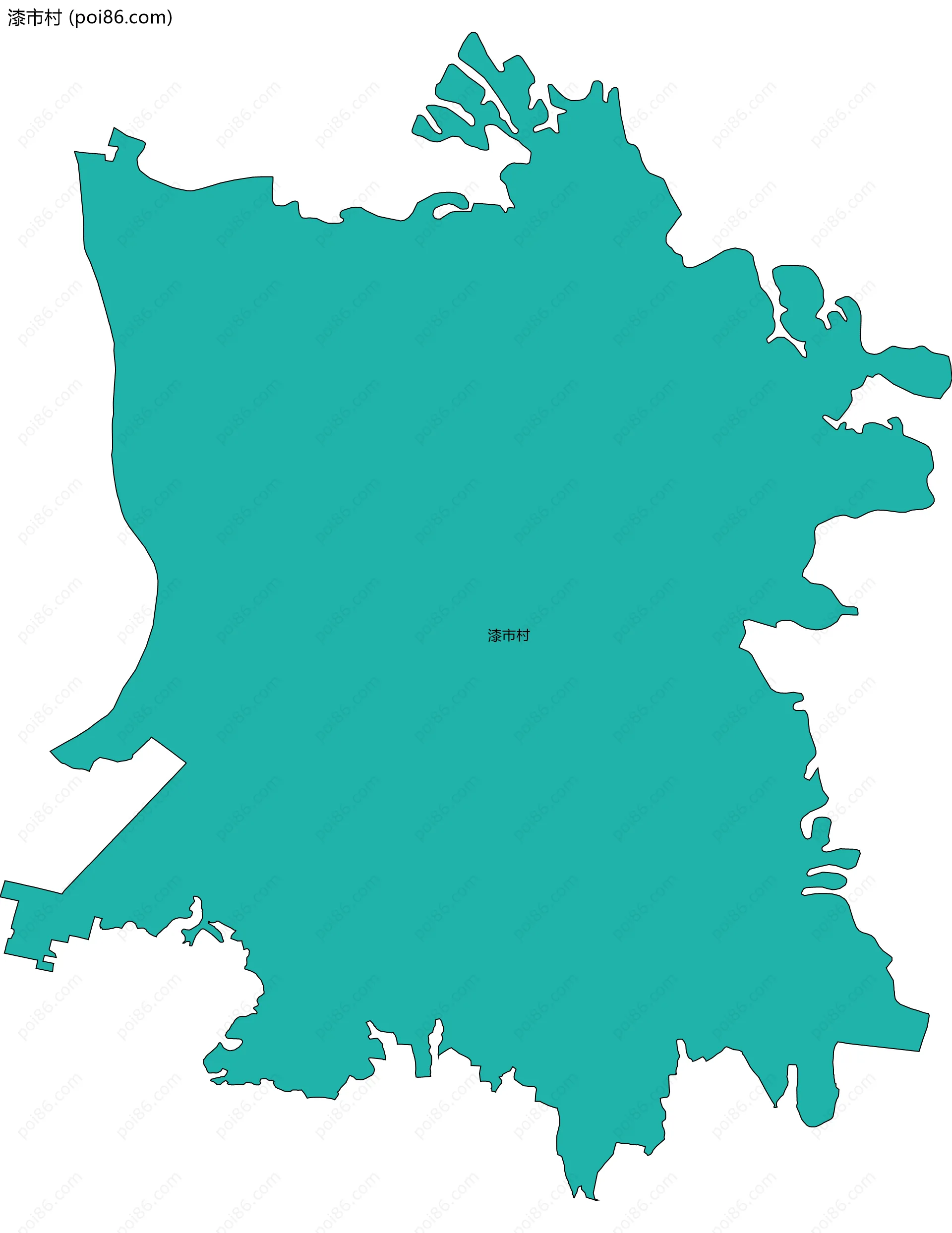 漆市村边界地图