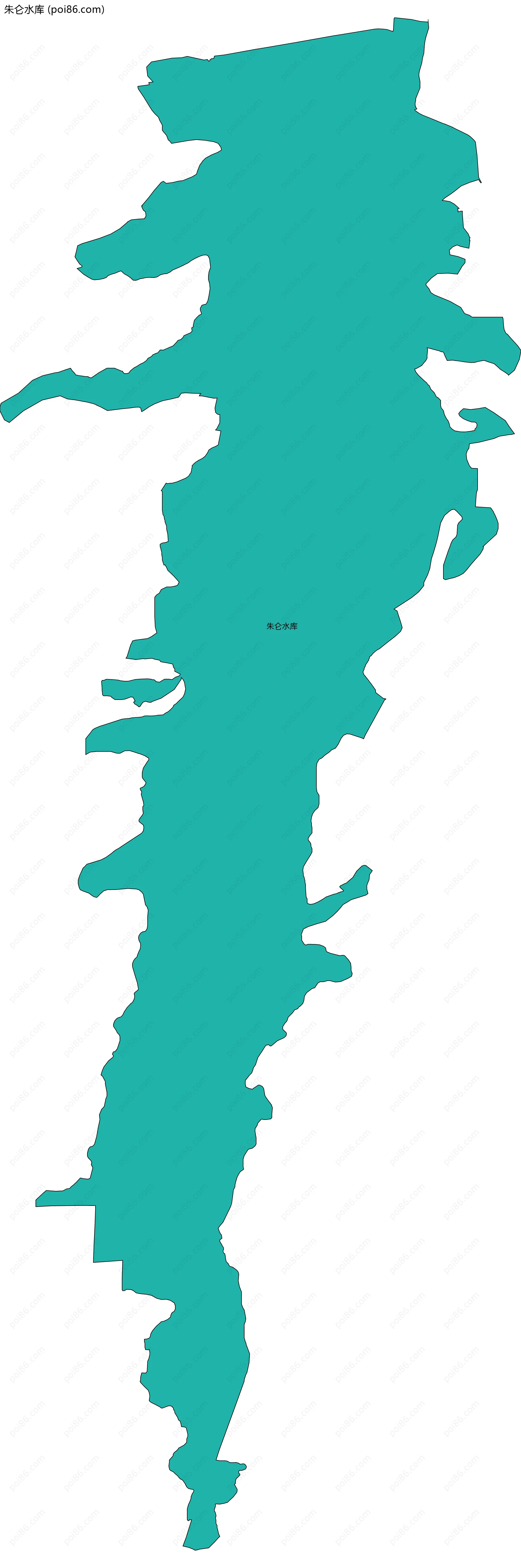 朱仑水库边界地图