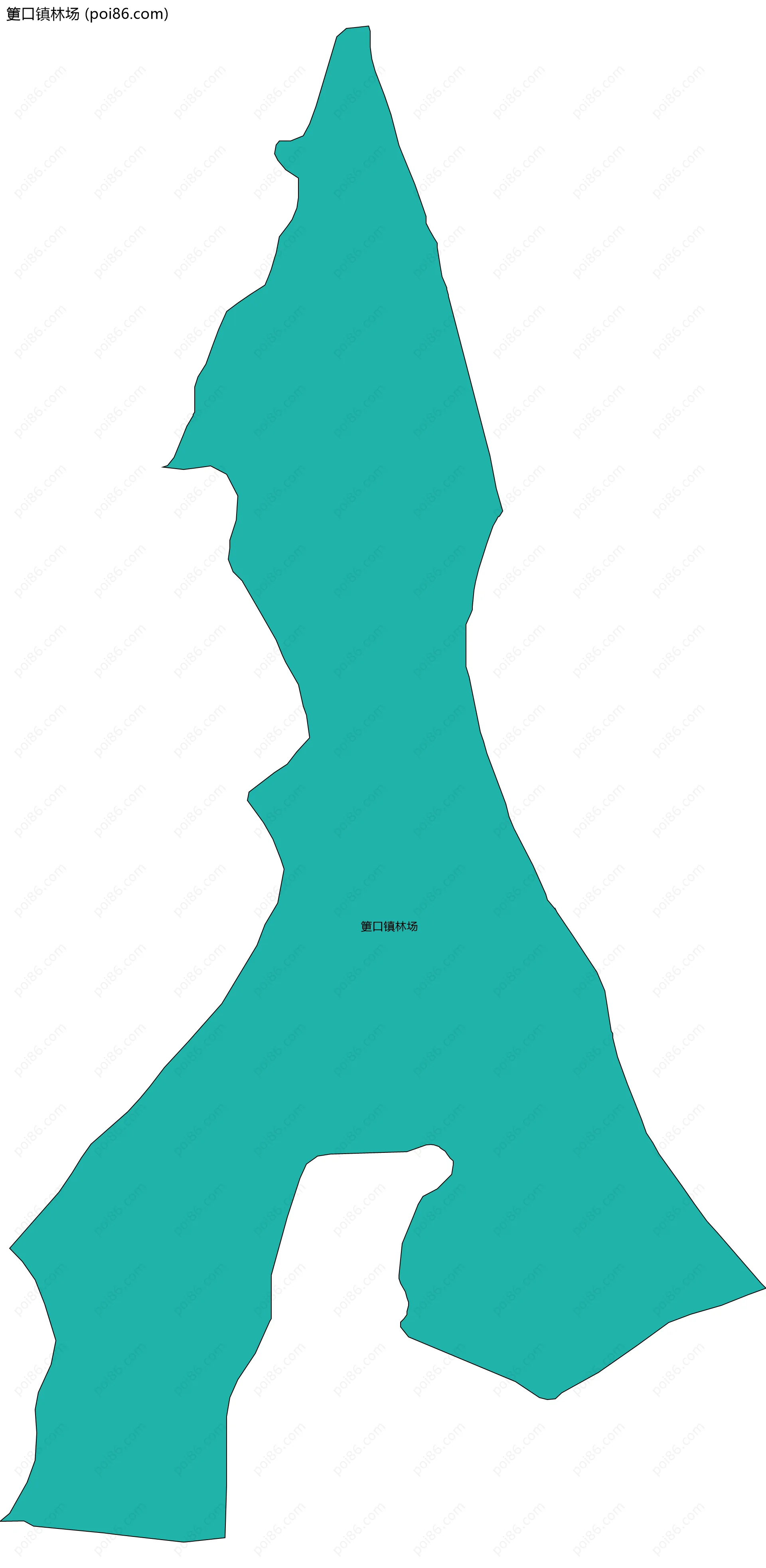 筻口镇林场边界地图