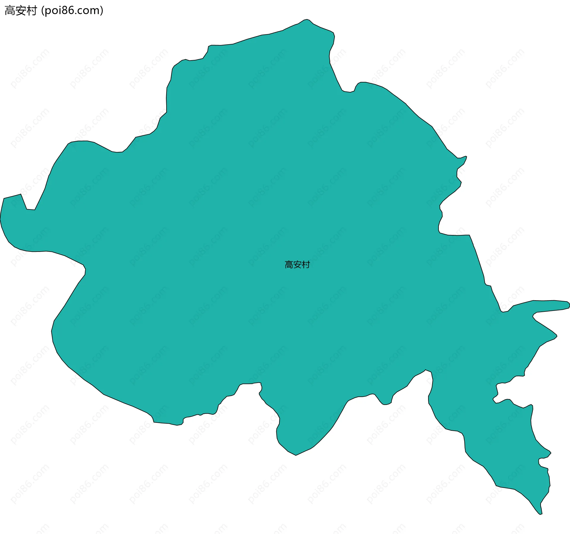 高安村边界地图