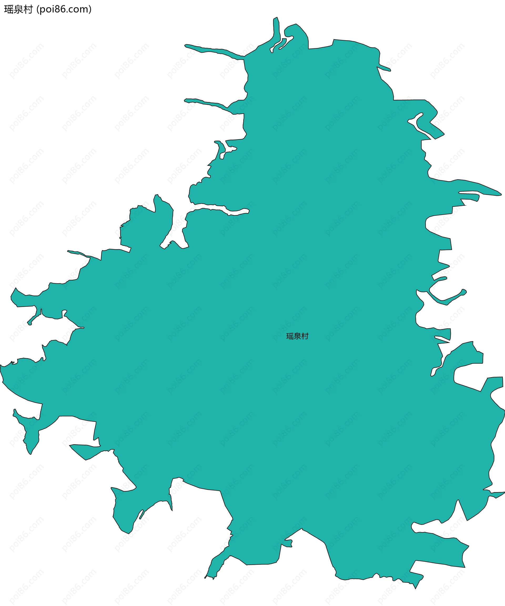 瑶泉村边界地图