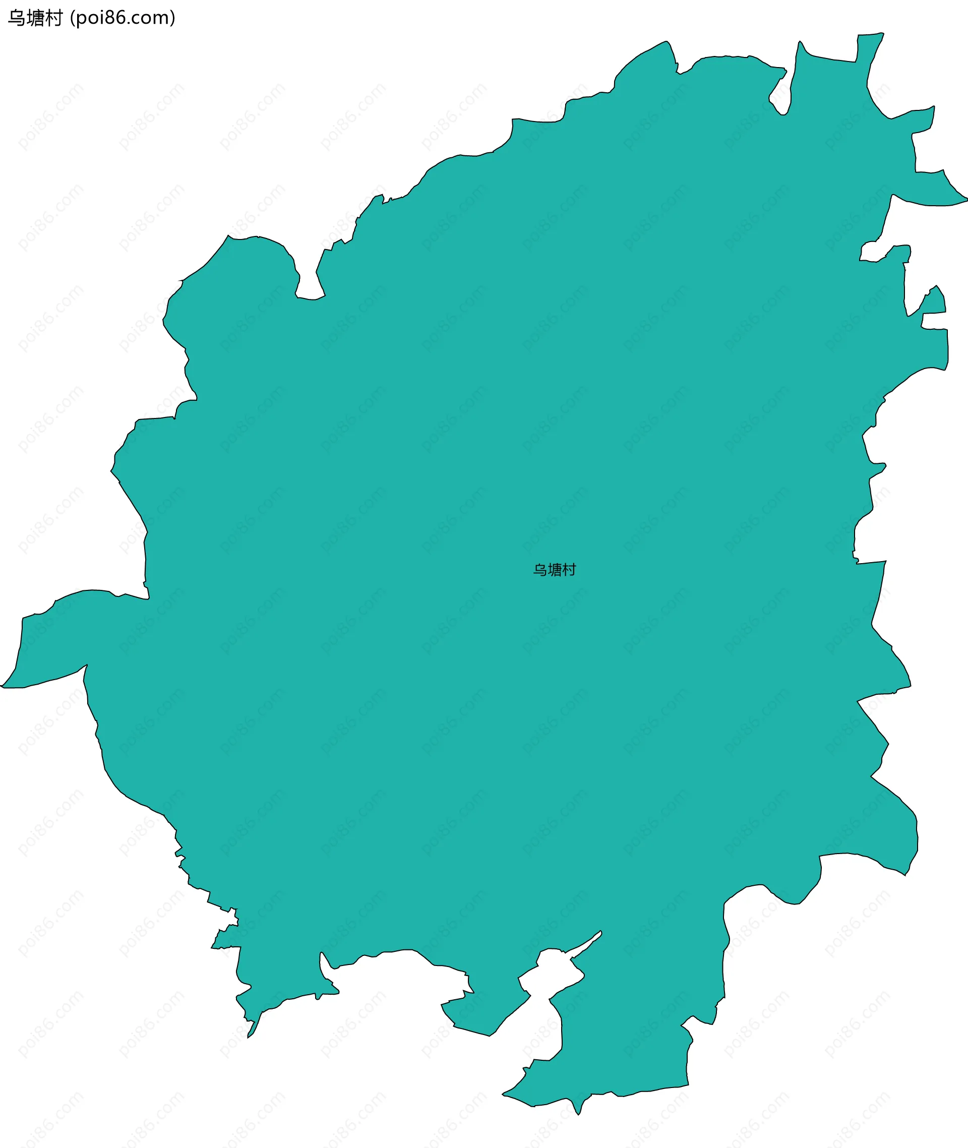 乌塘村边界地图