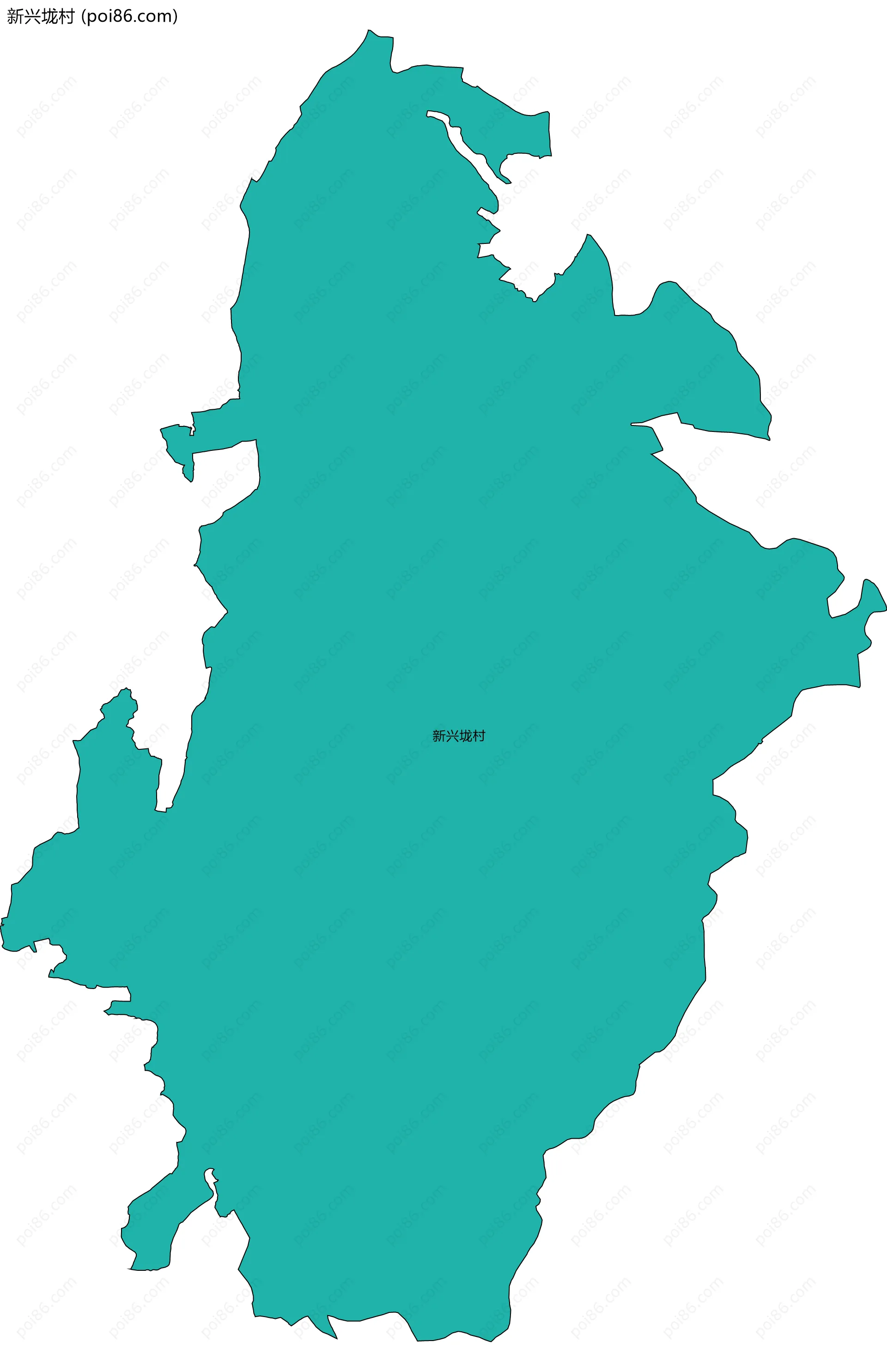 新兴垅村边界地图