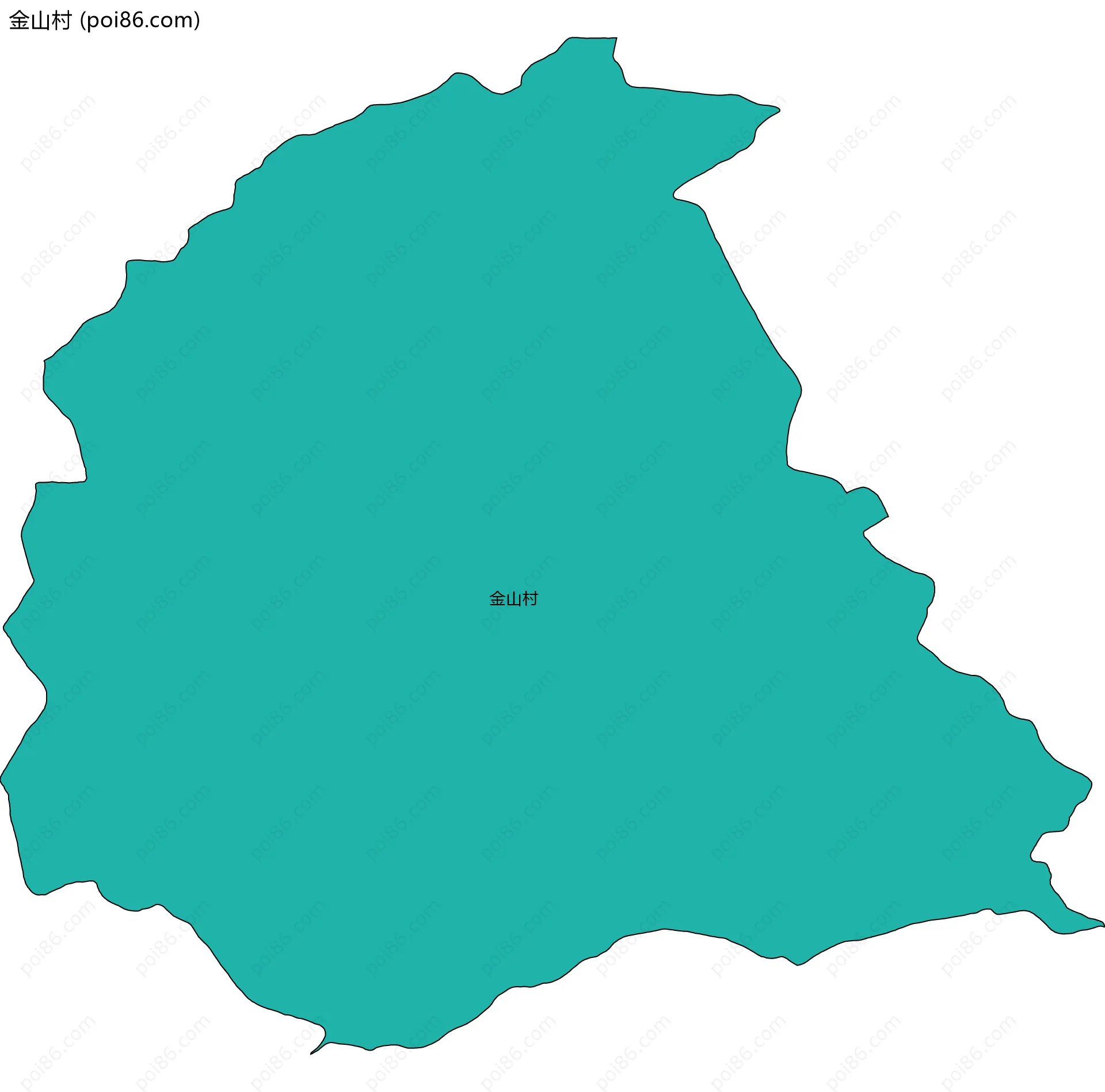 金山村边界地图