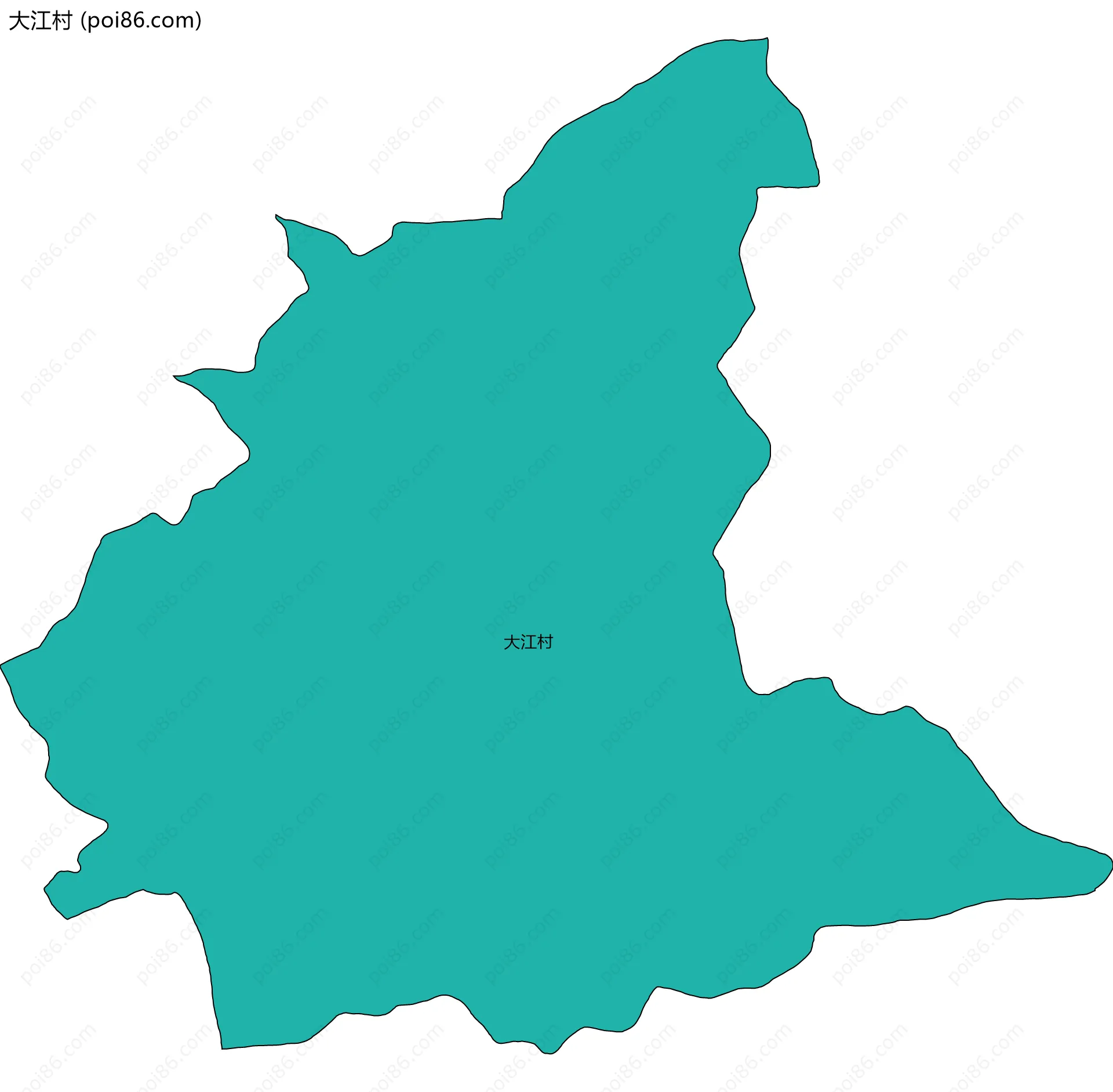 大江村边界地图