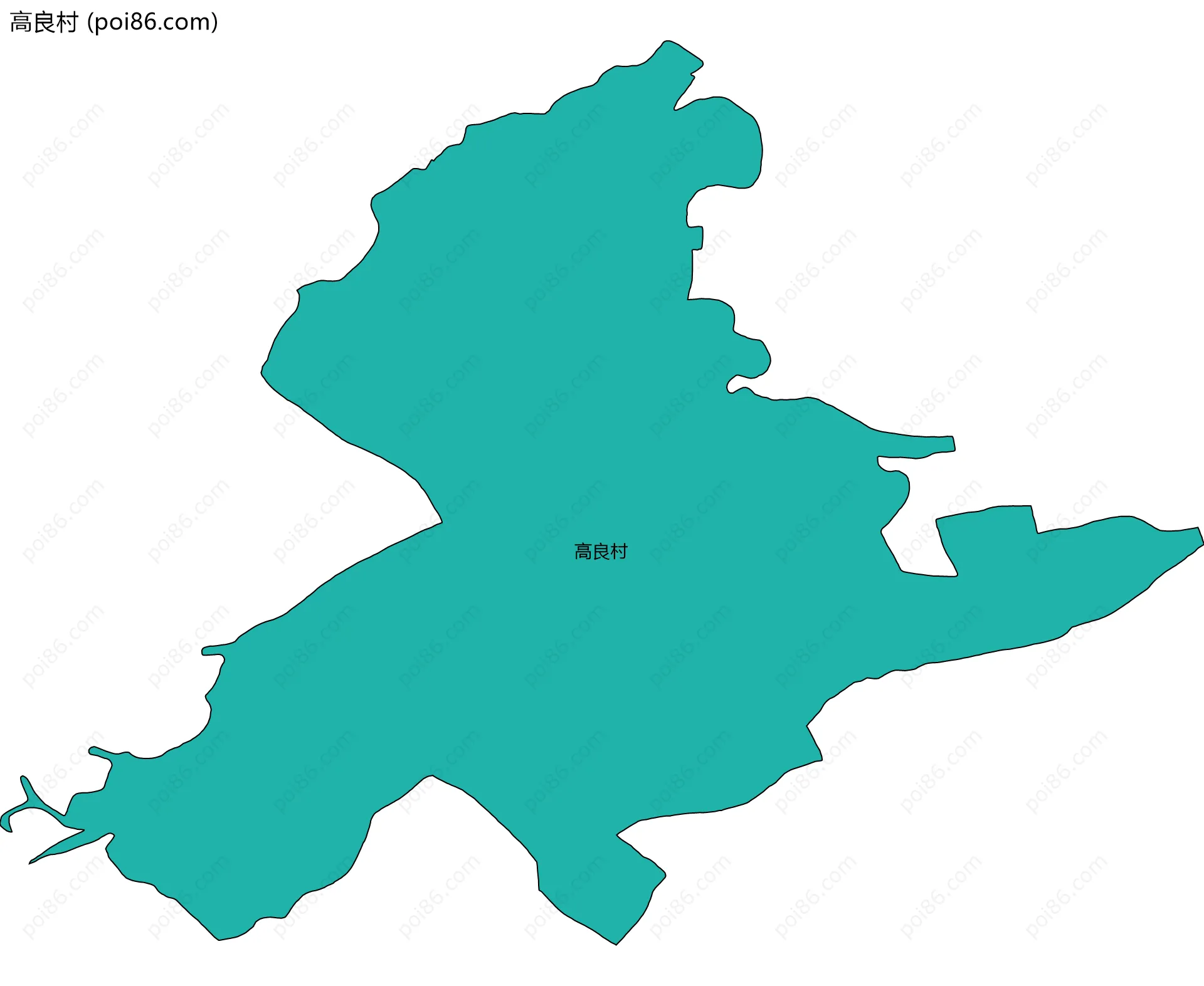 高良村边界地图