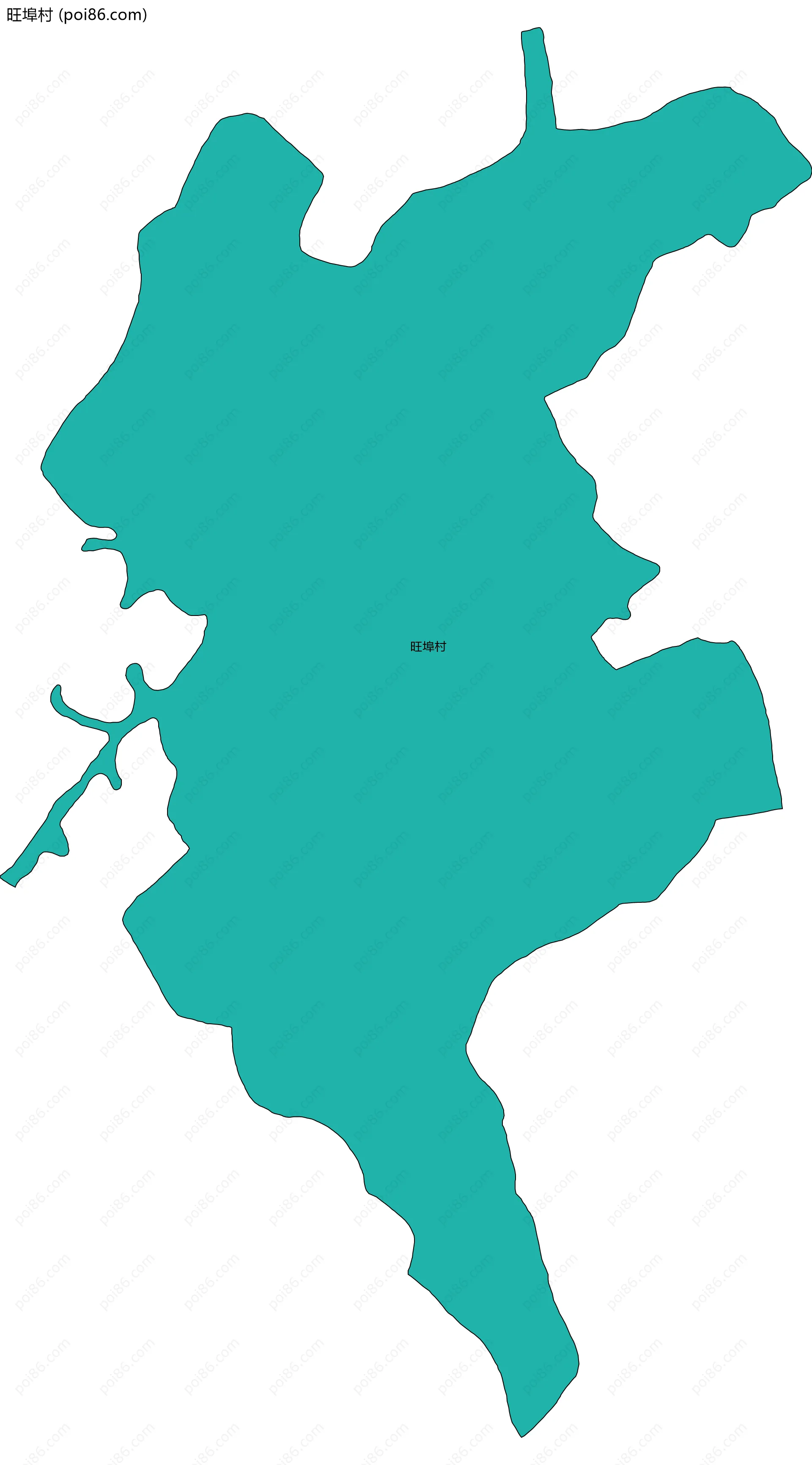 旺埠村边界地图