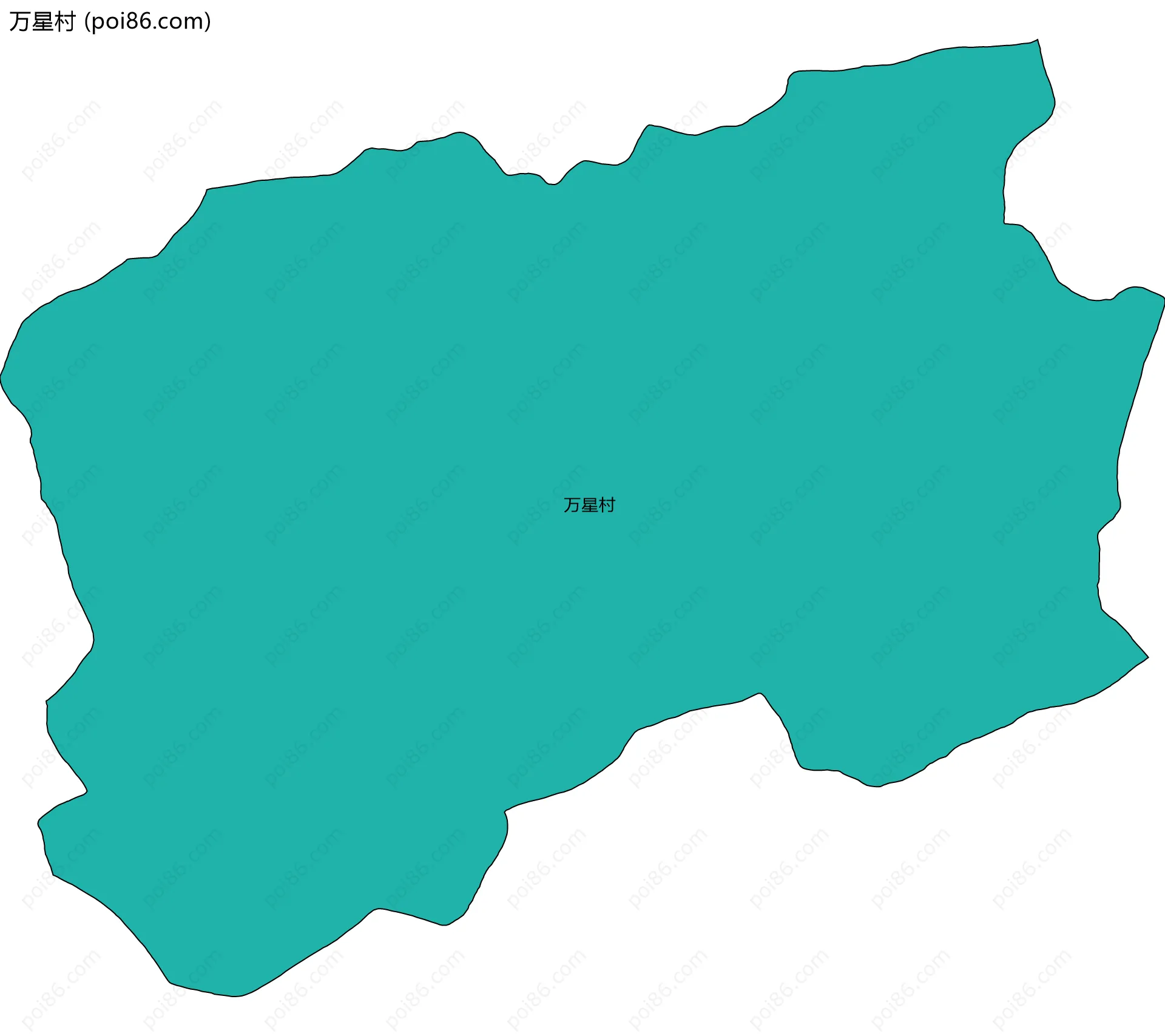 万星村边界地图