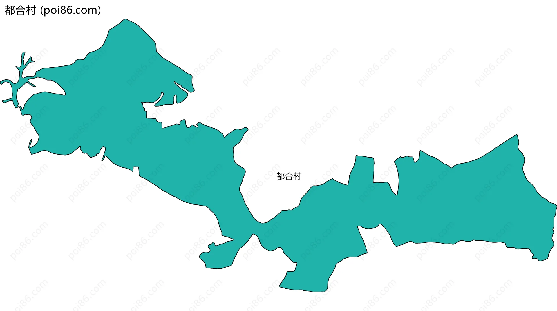 都合村边界地图