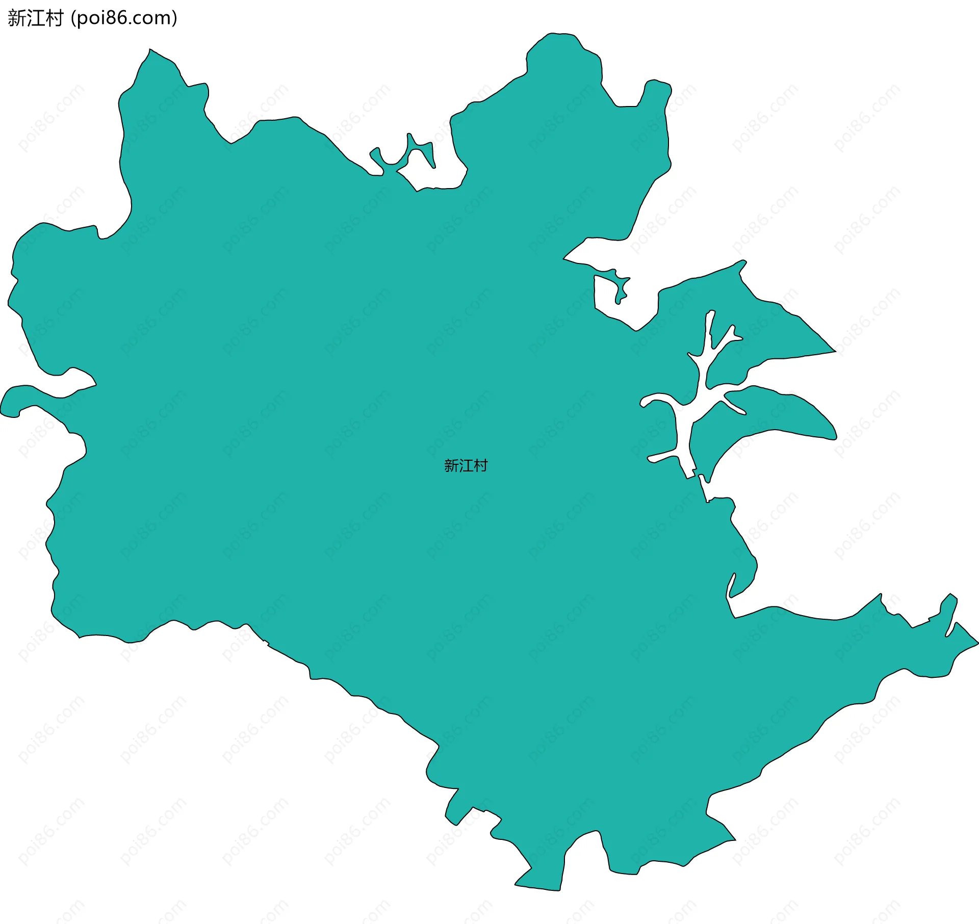 新江村边界地图