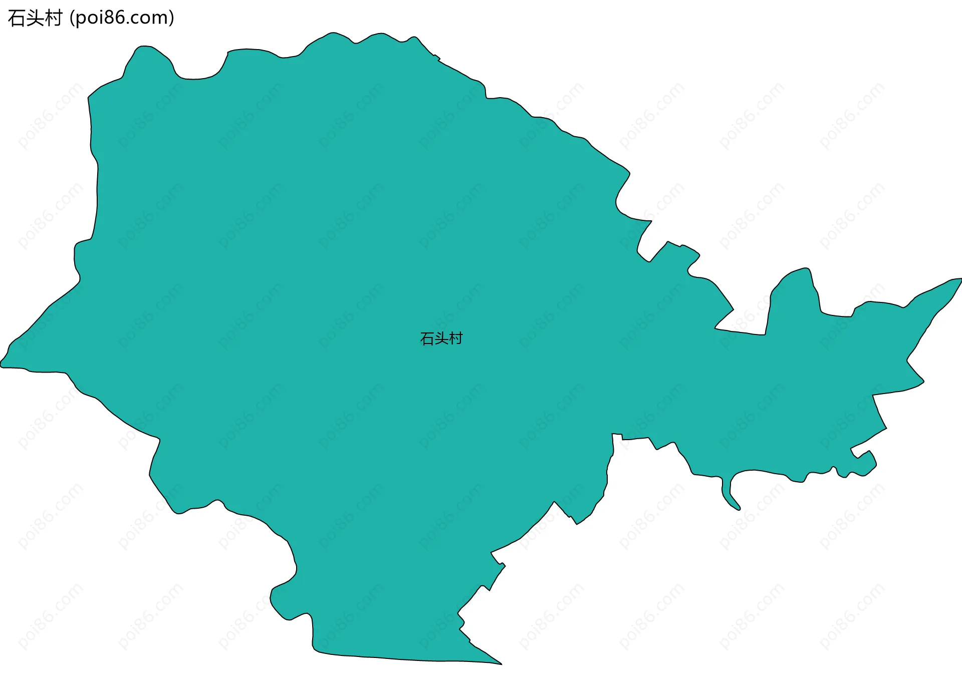 石头村边界地图