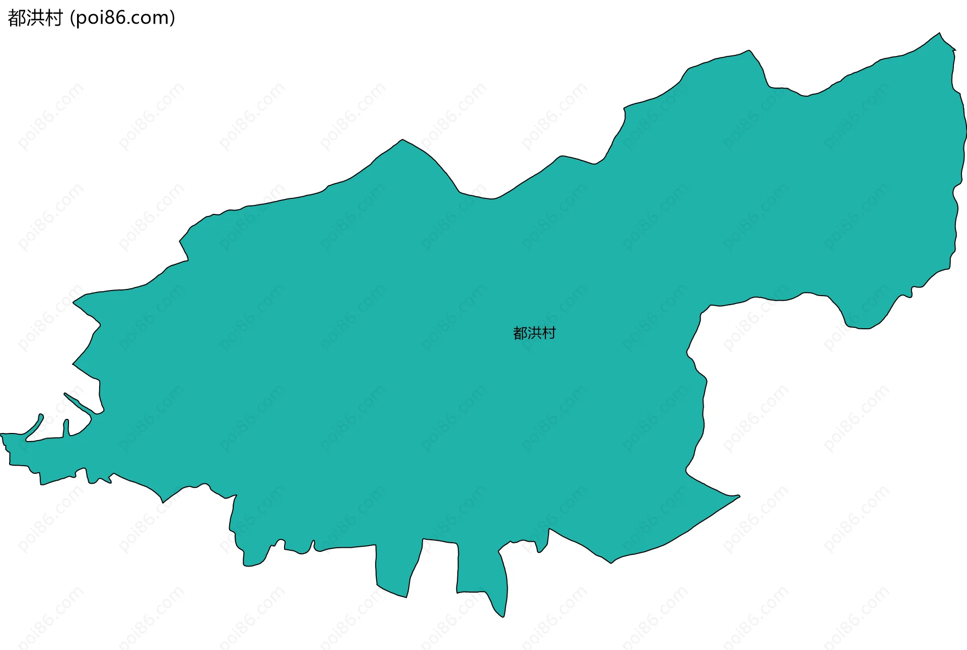 都洪村边界地图