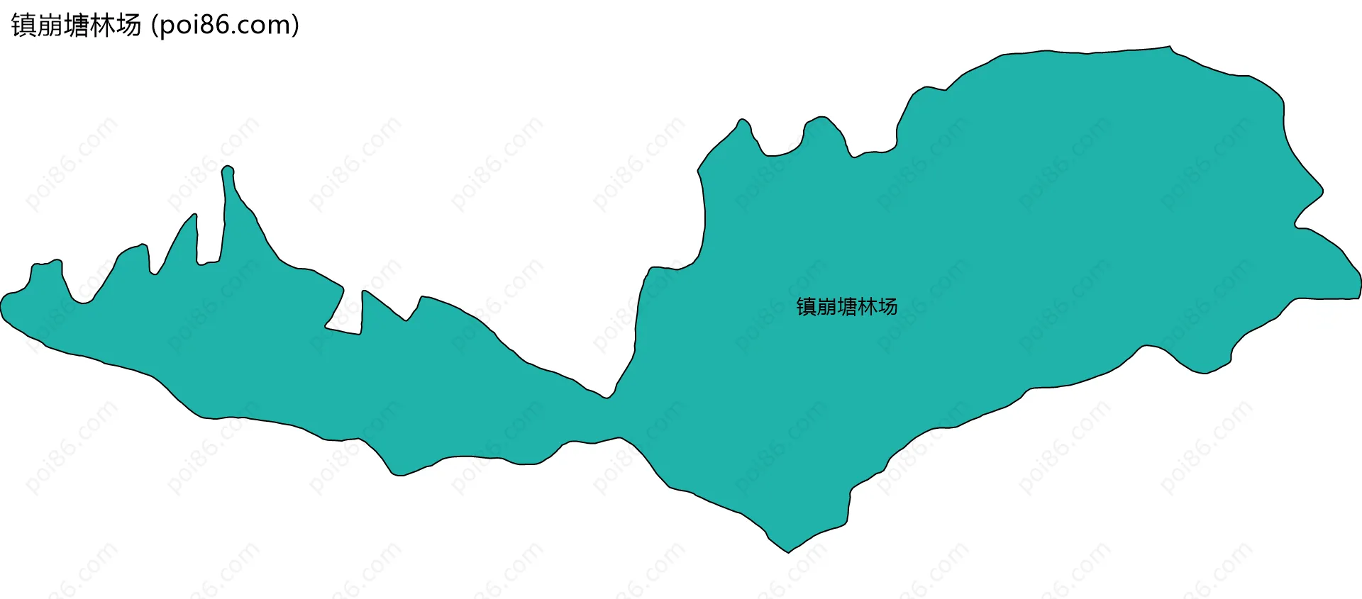 镇崩塘林场边界地图