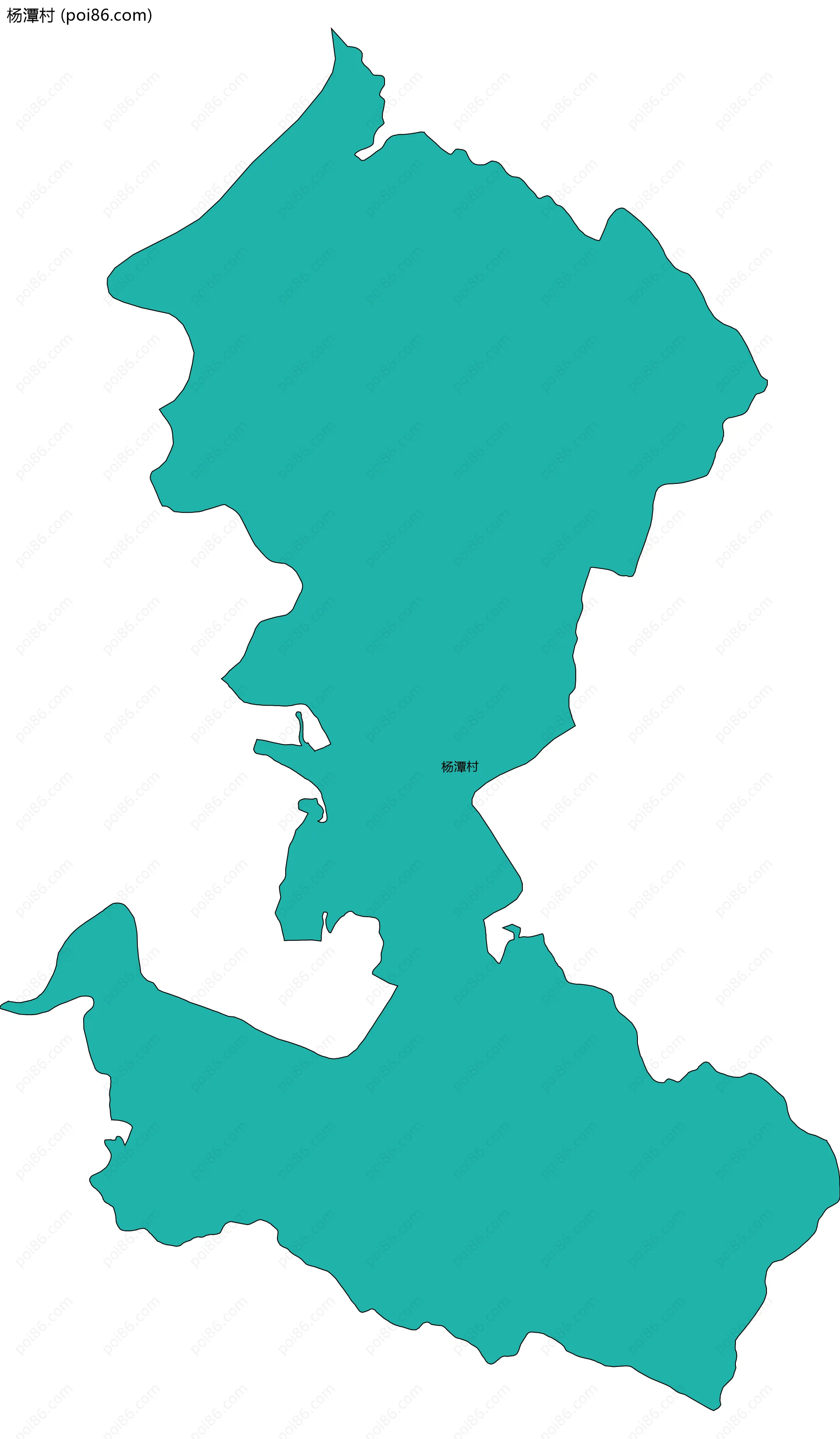 杨潭村边界地图