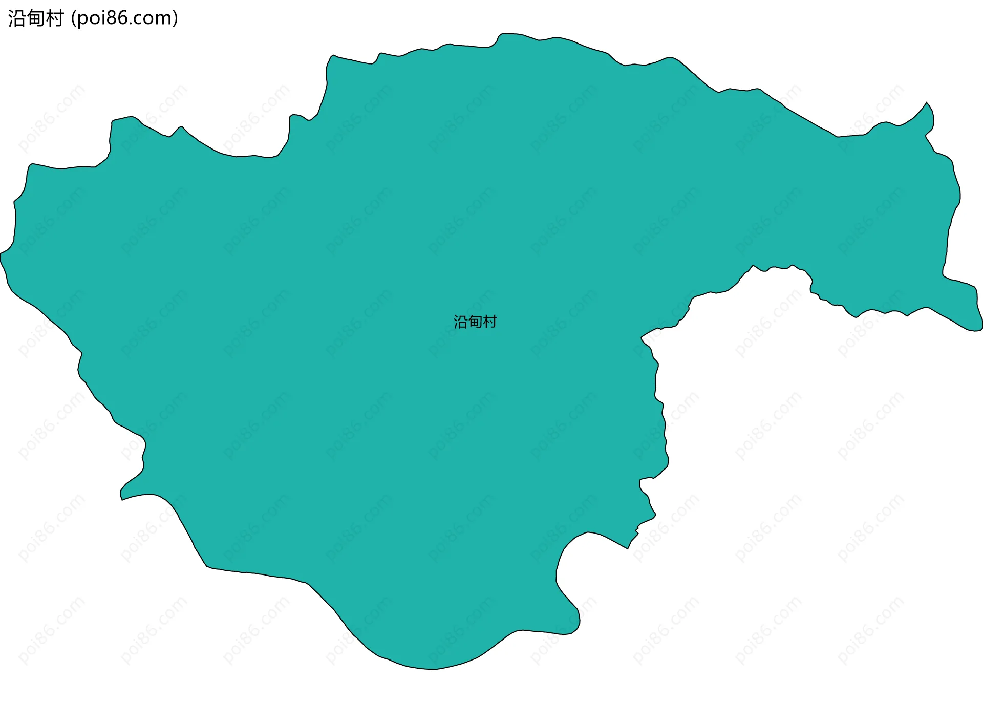 沿甸村边界地图