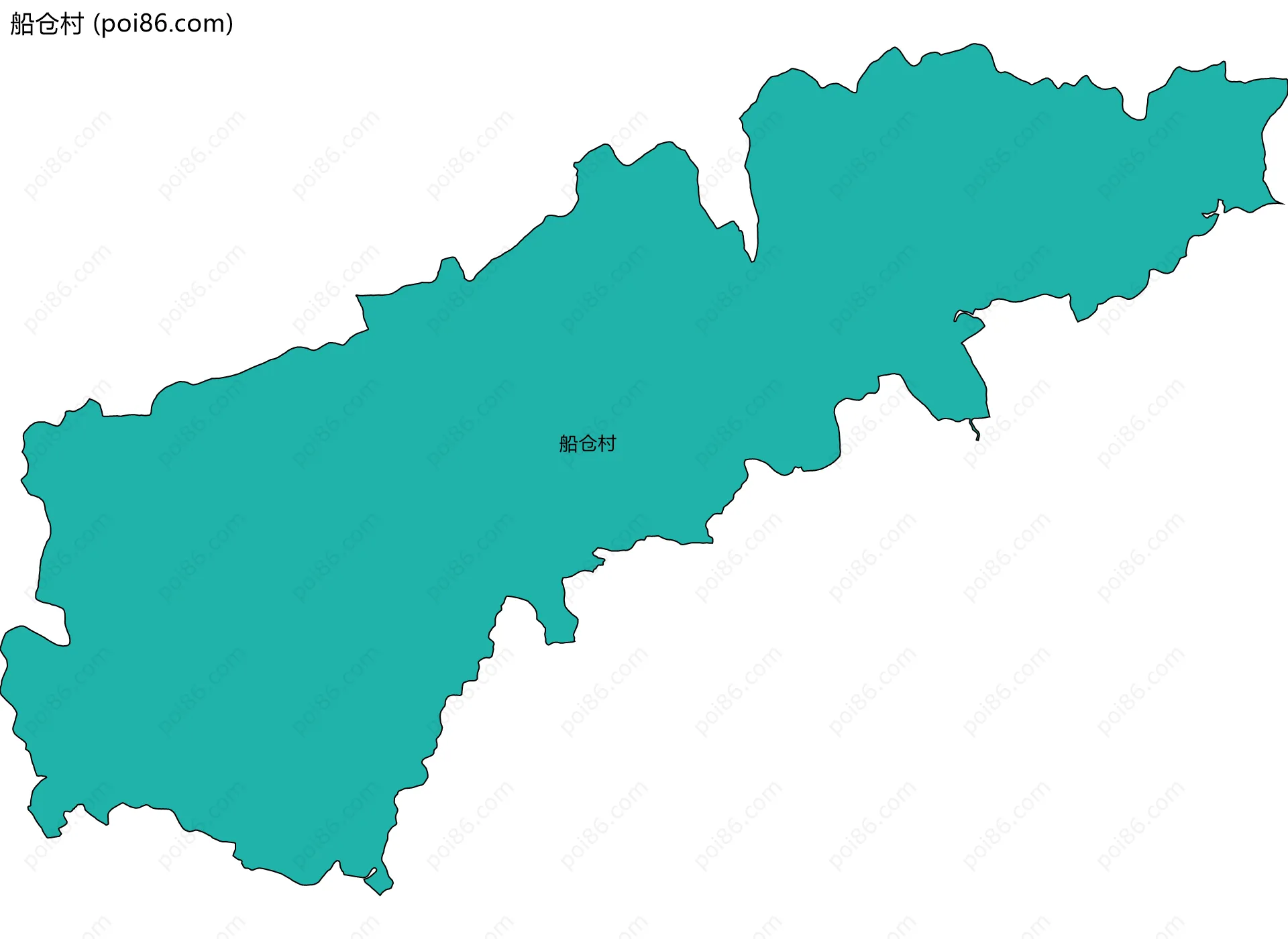 船仓村边界地图