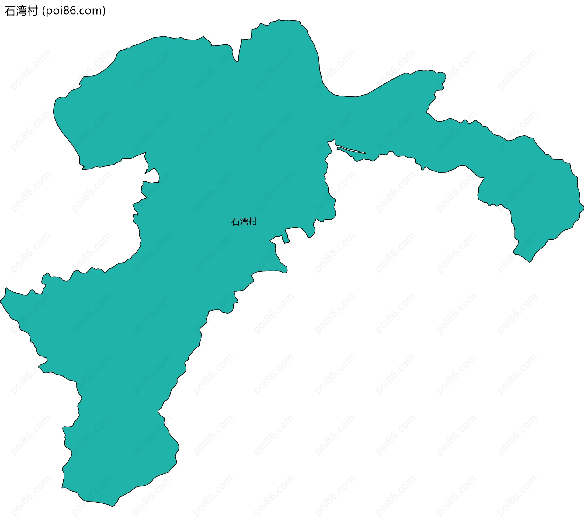 石湾村边界地图