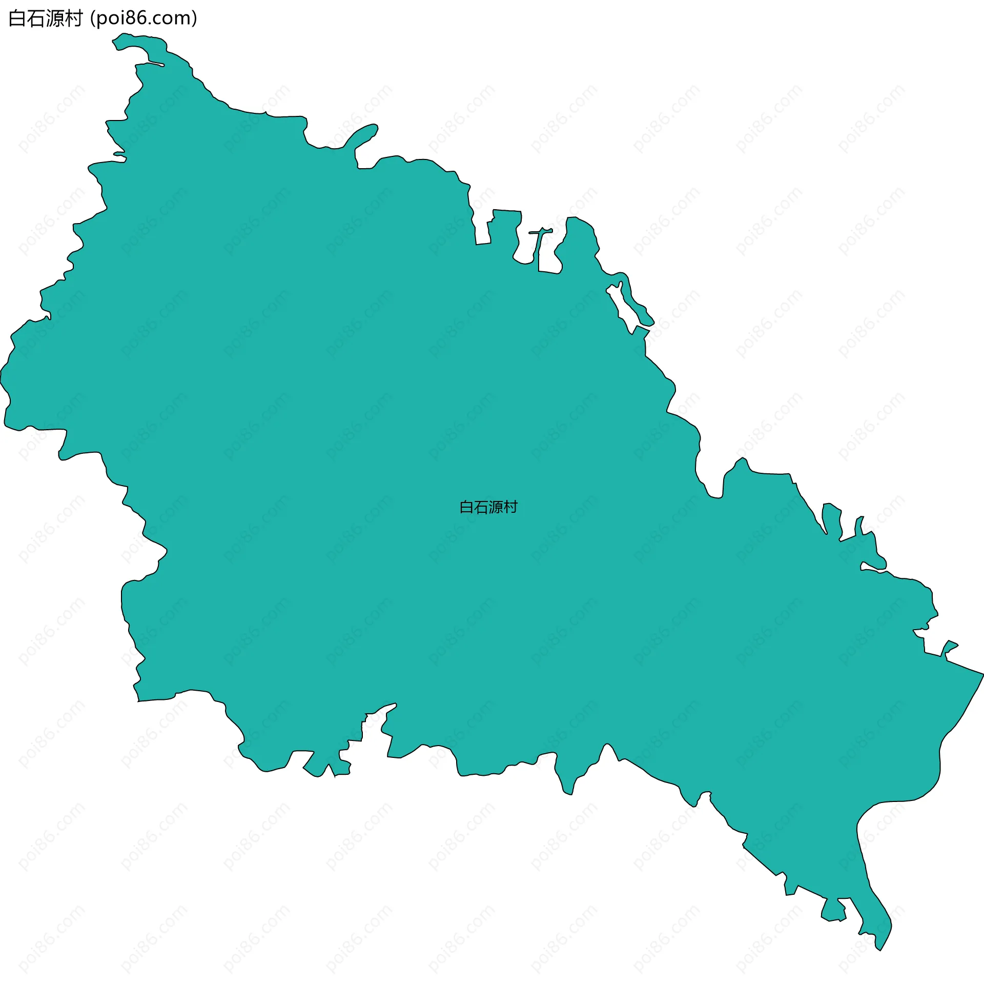 白石源村边界地图