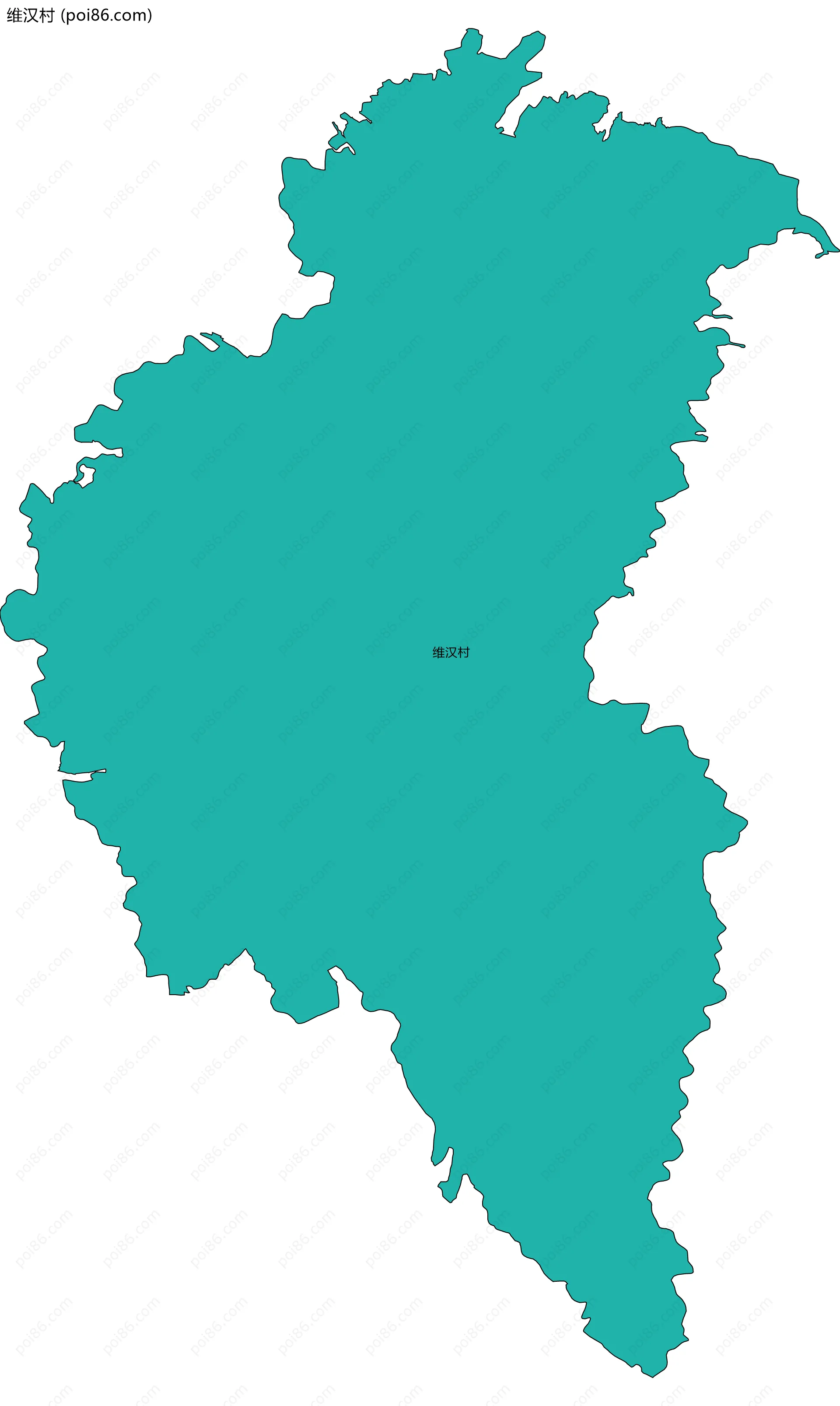 维汉村边界地图