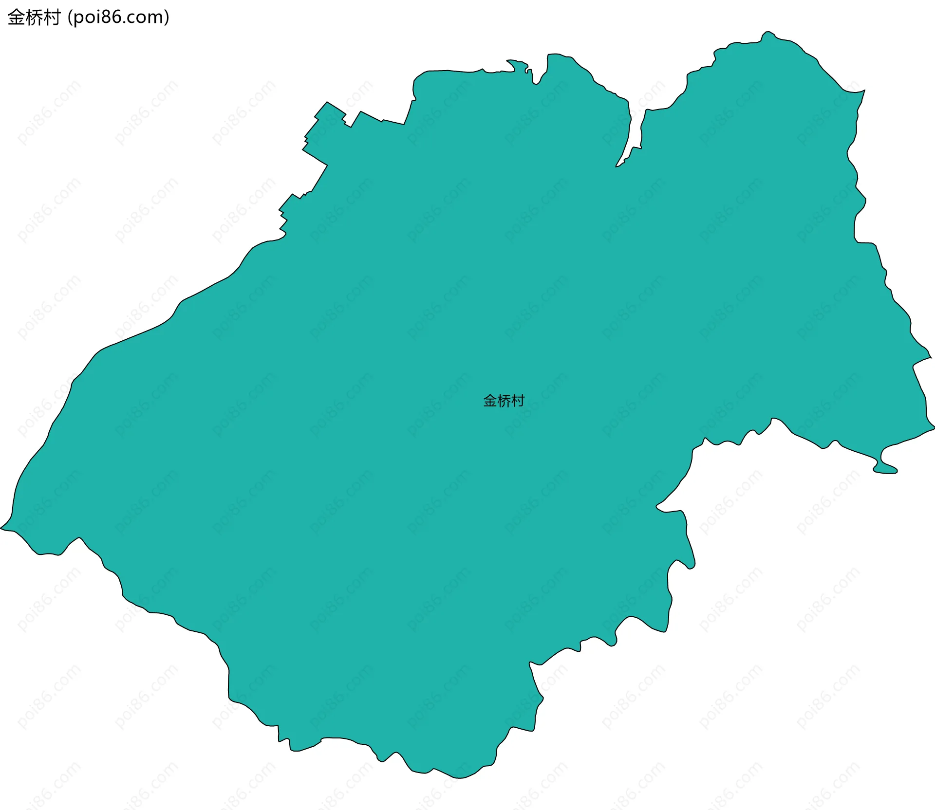 金桥村边界地图