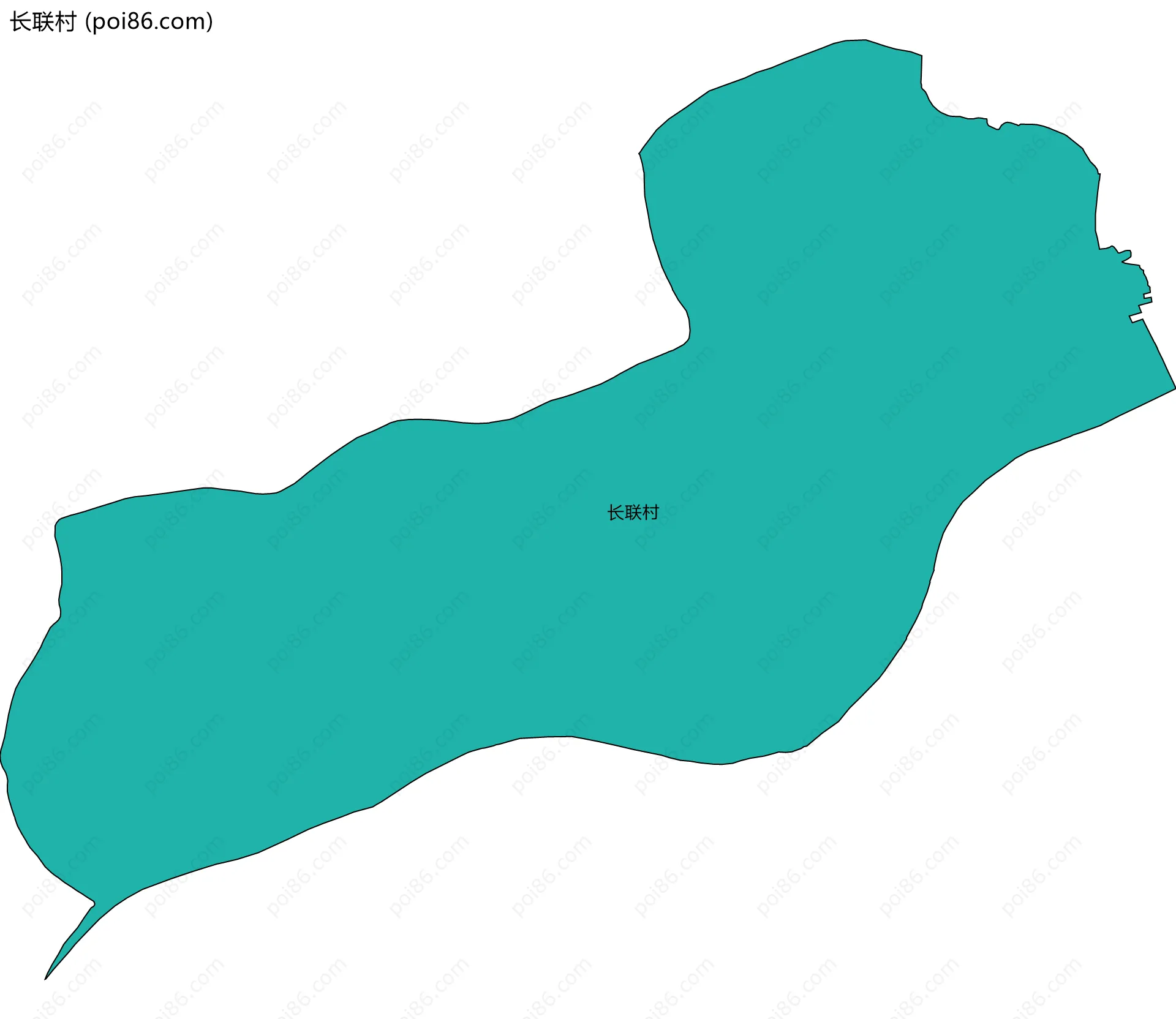 长联村边界地图