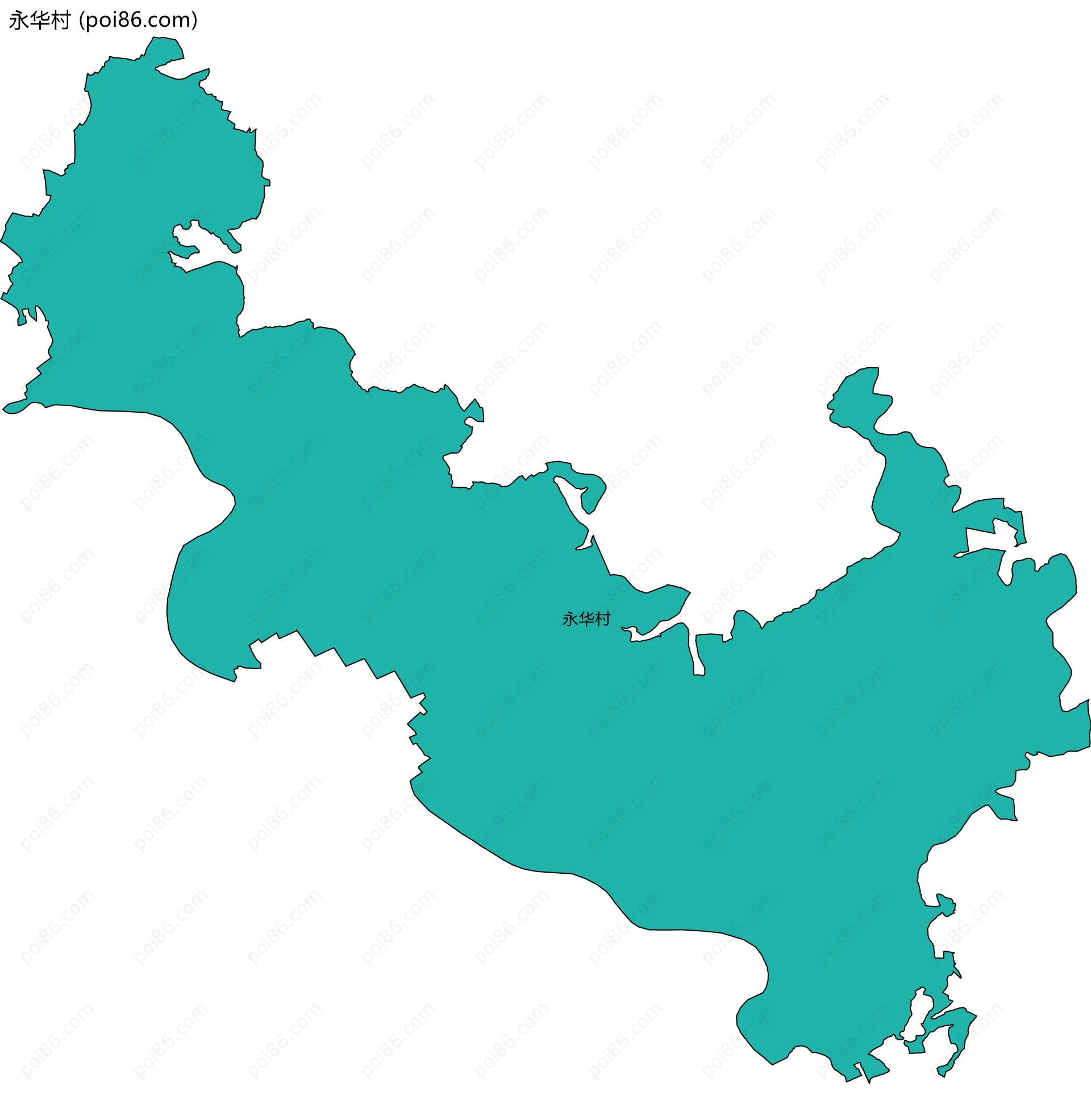 永华村边界地图