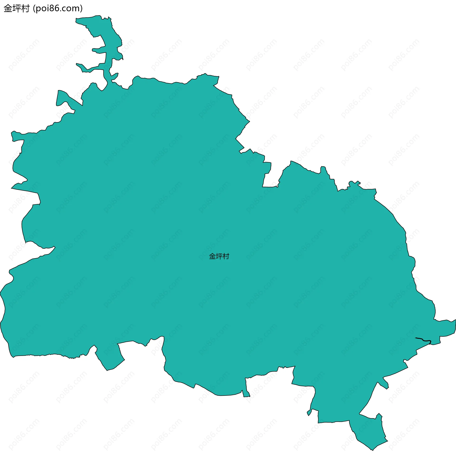 金坪村边界地图
