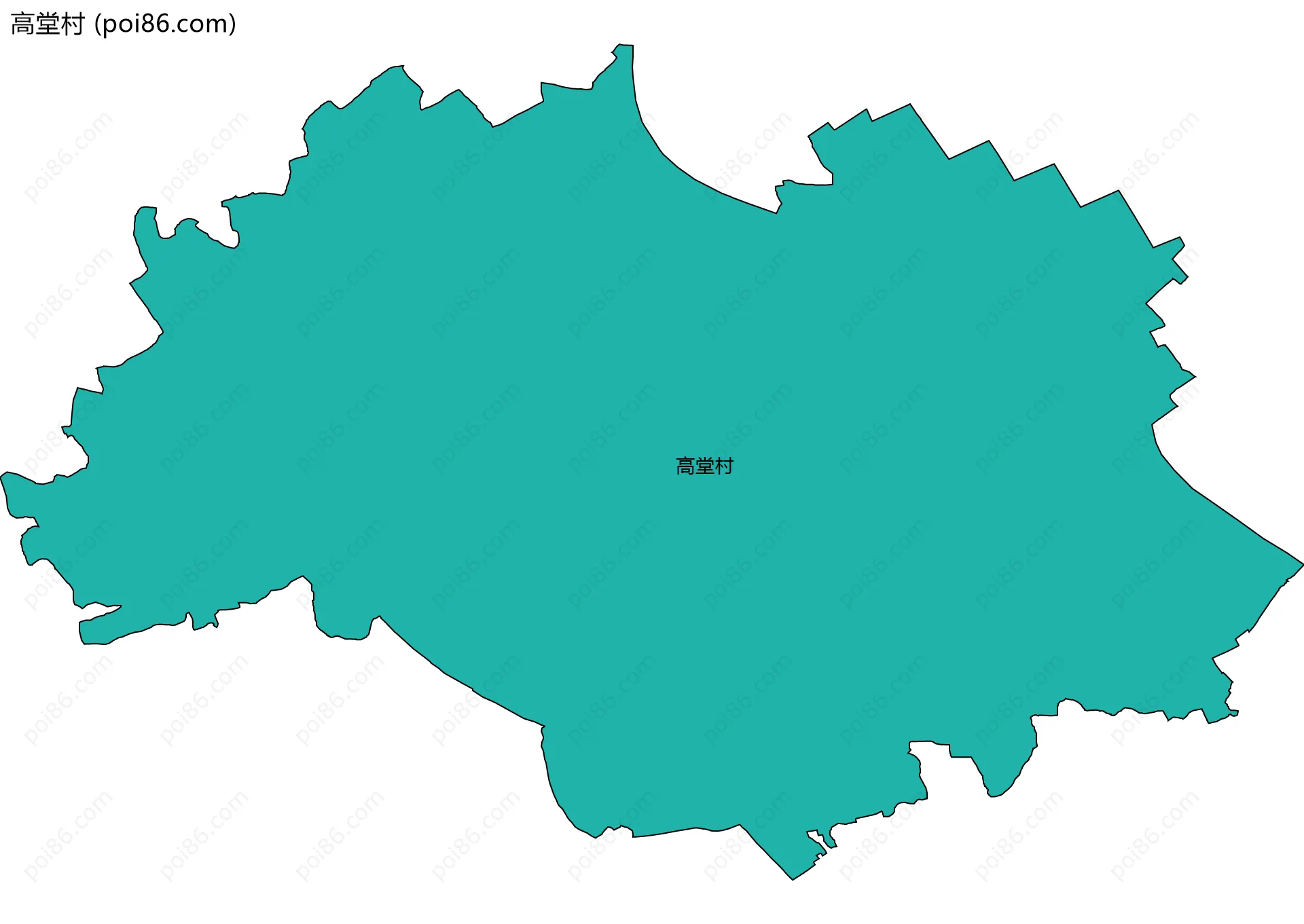 高堂村边界地图