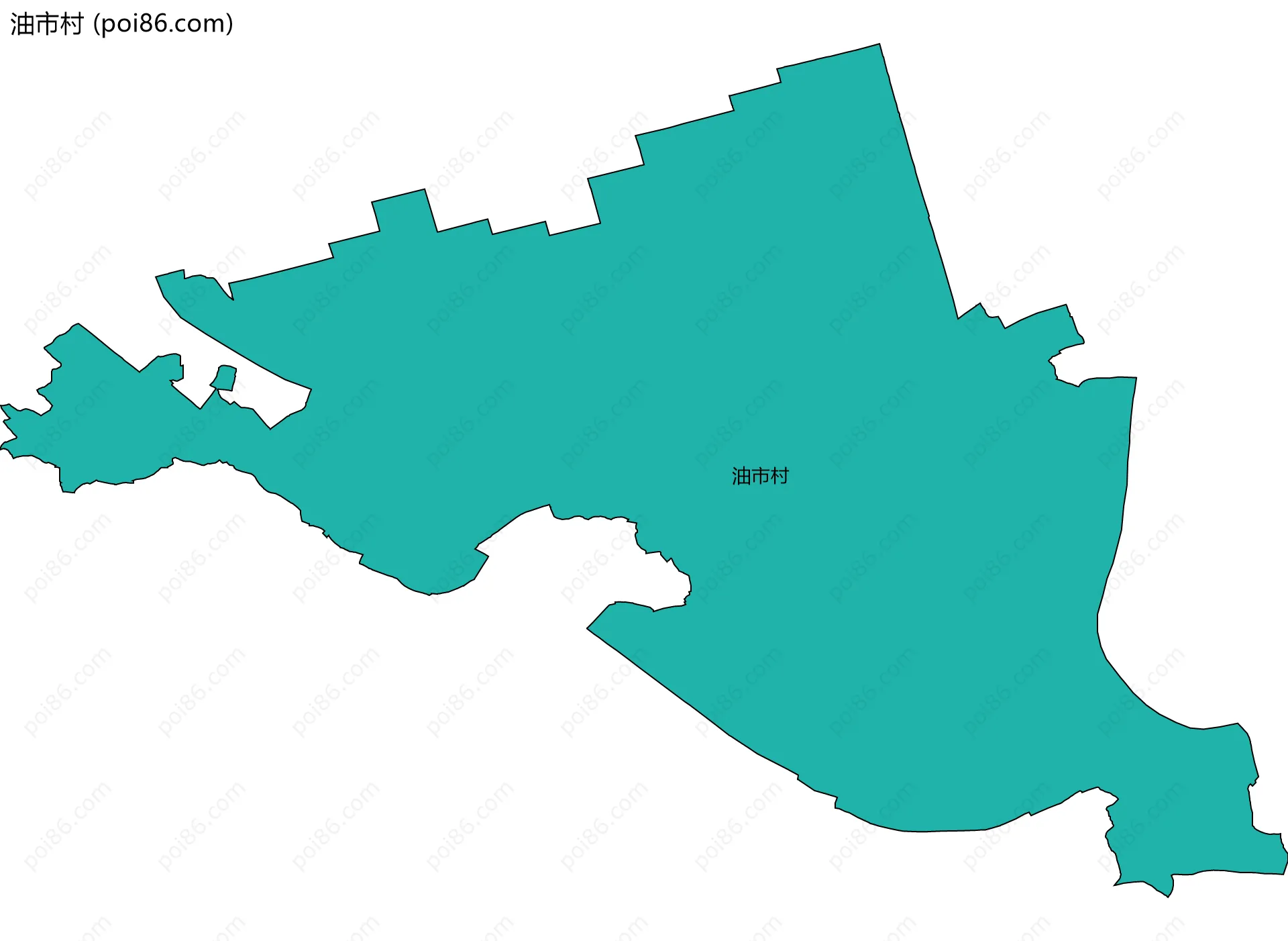 油市村边界地图
