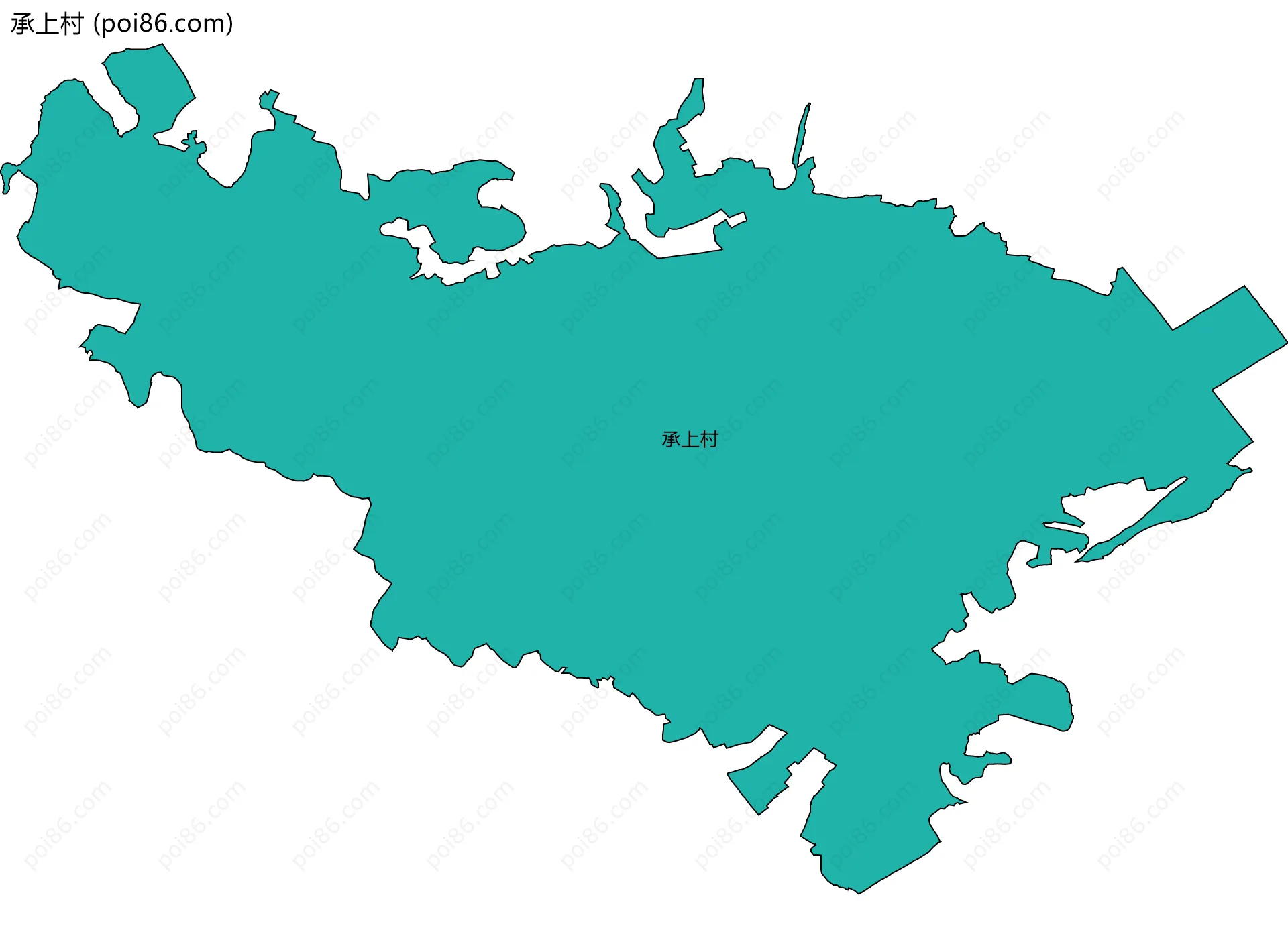 承上村边界地图