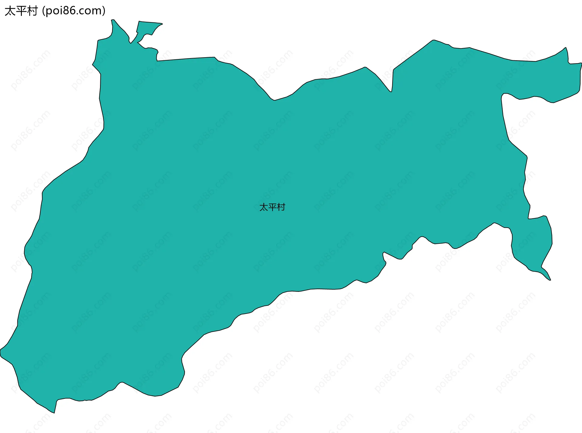 太平村边界地图