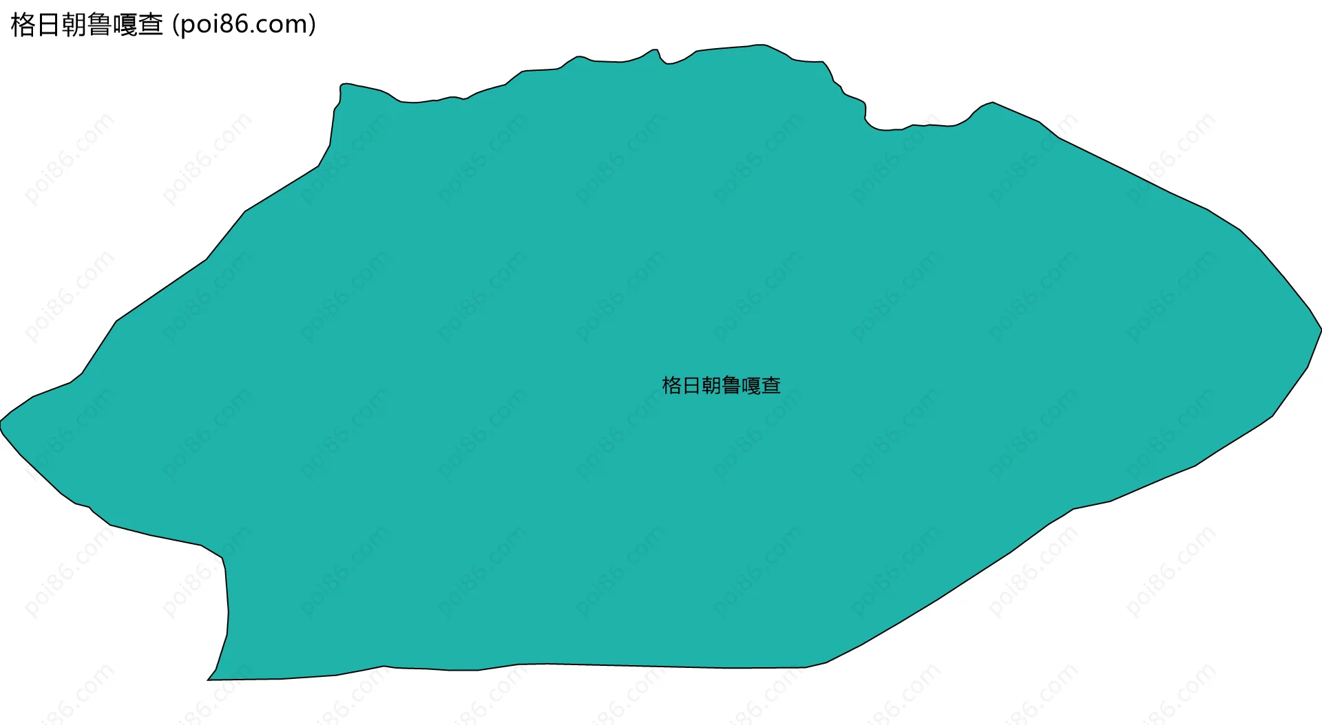格日朝鲁嘎查边界地图