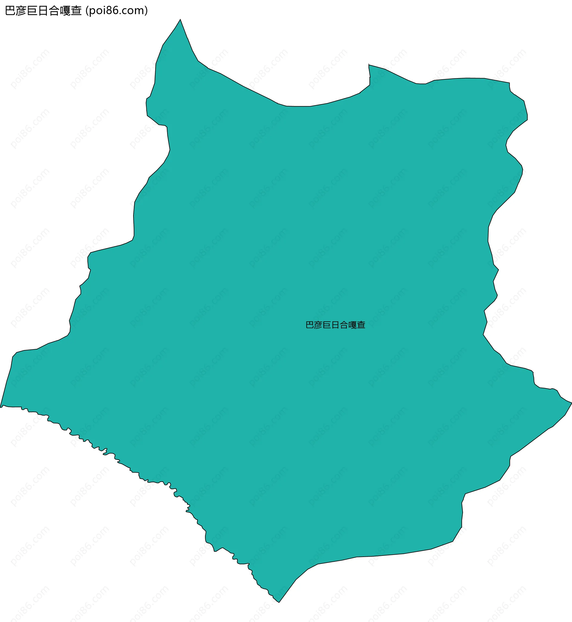 巴彦巨日合嘎查边界地图