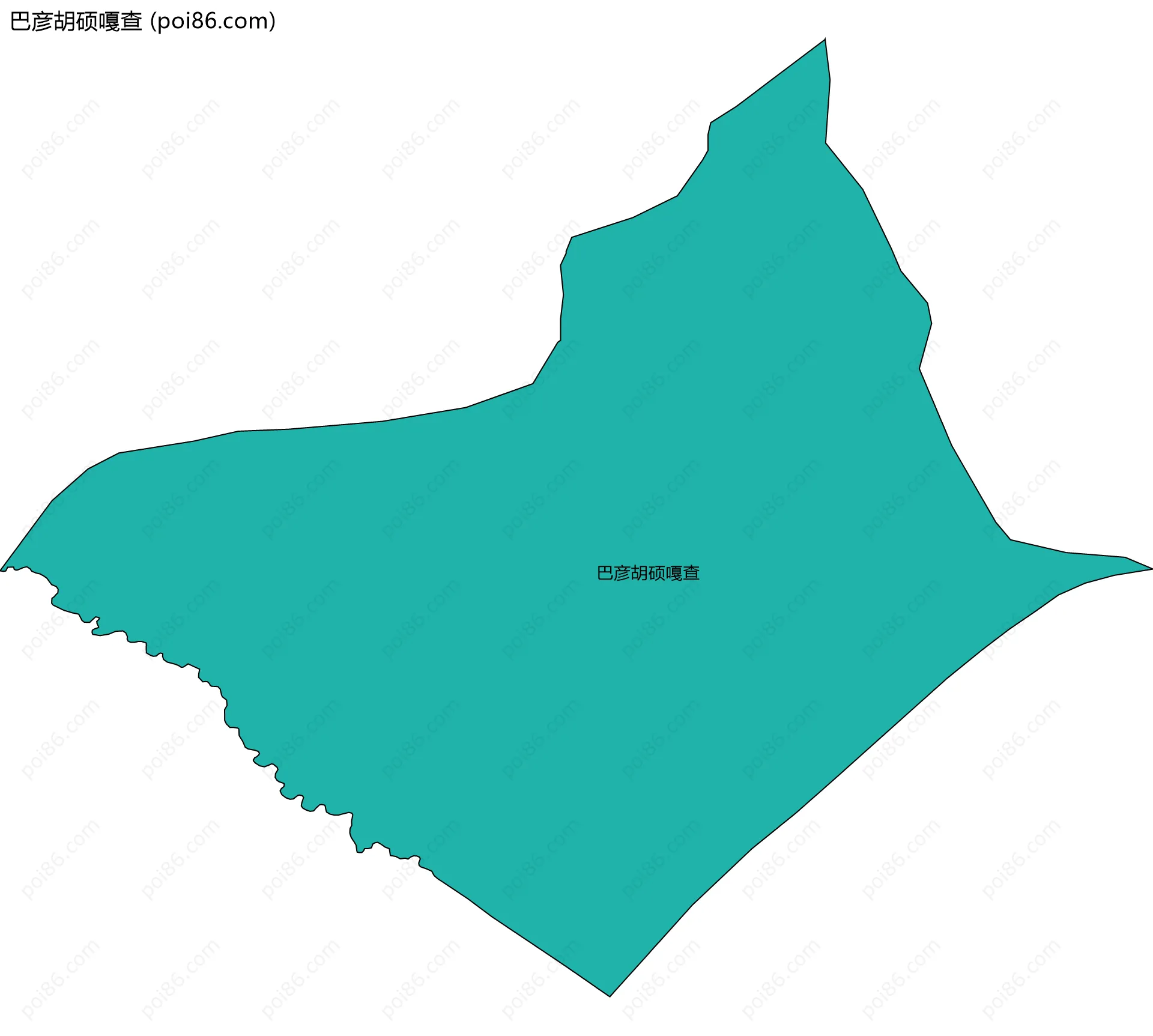 巴彦胡硕嘎查边界地图