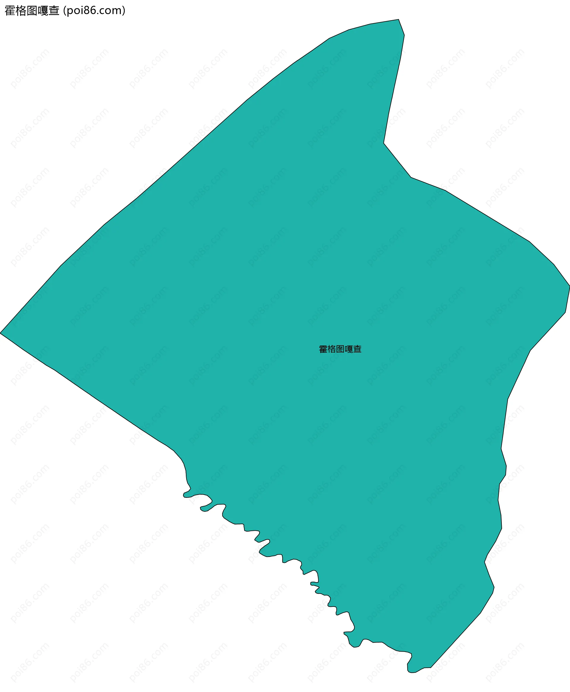 霍格图嘎查边界地图