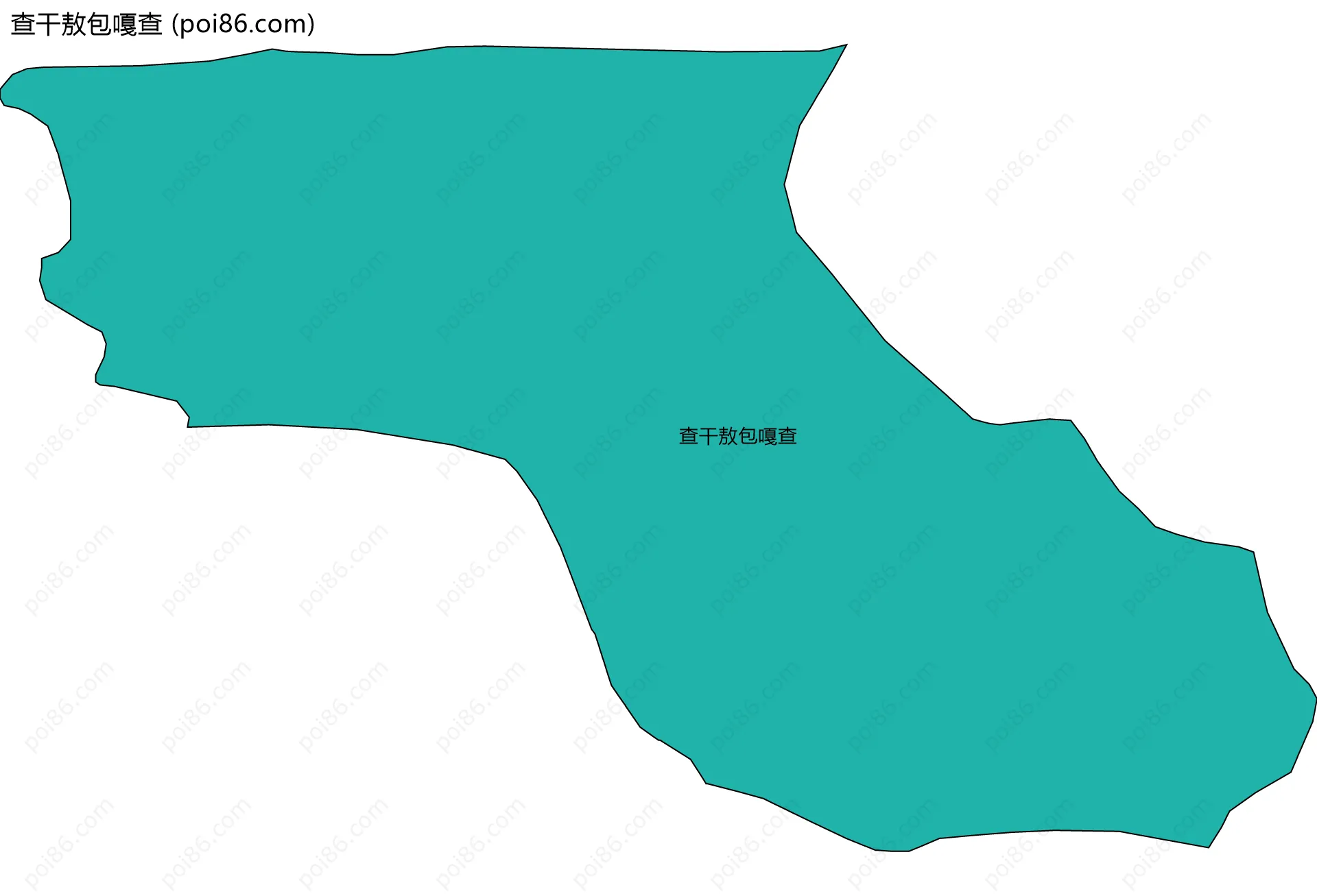 查干敖包嘎查边界地图