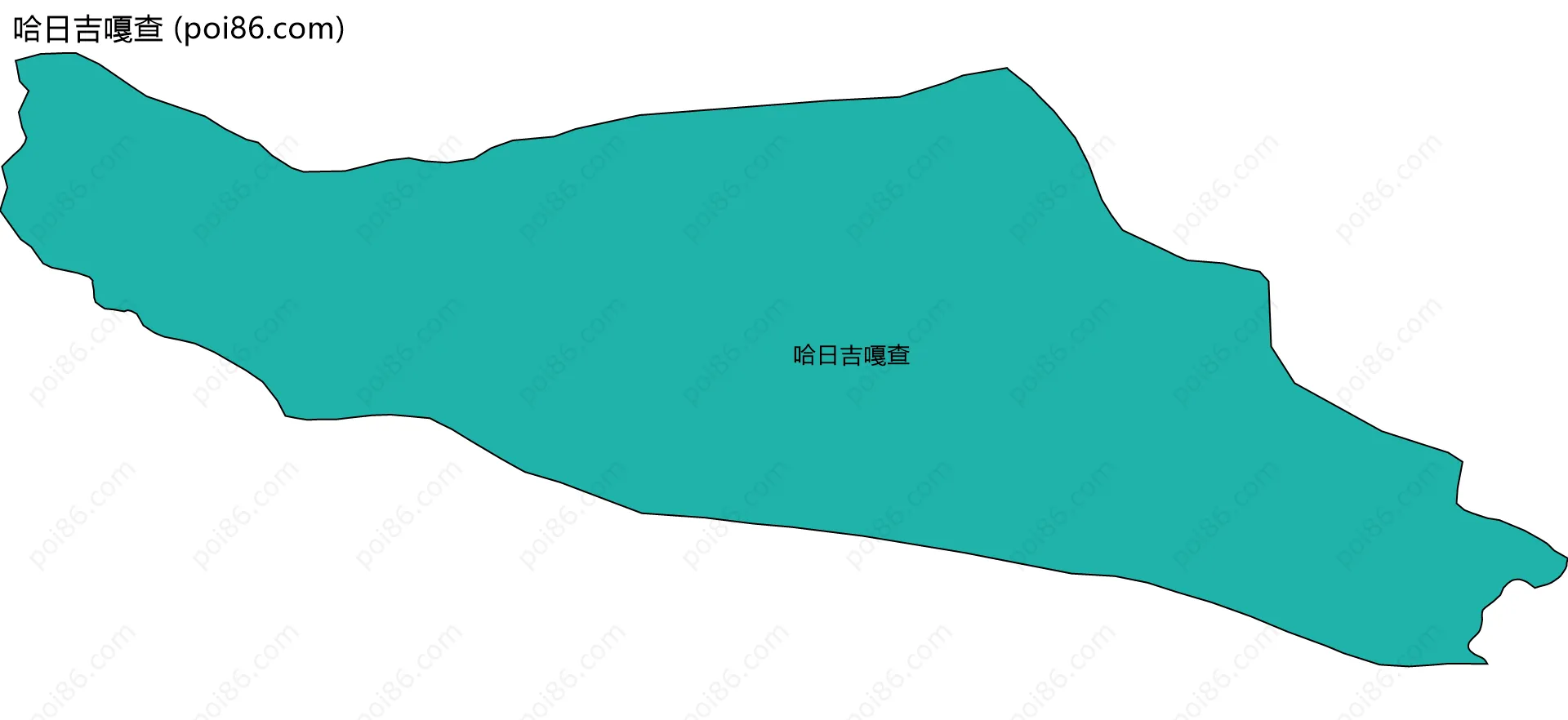 哈日吉嘎查边界地图