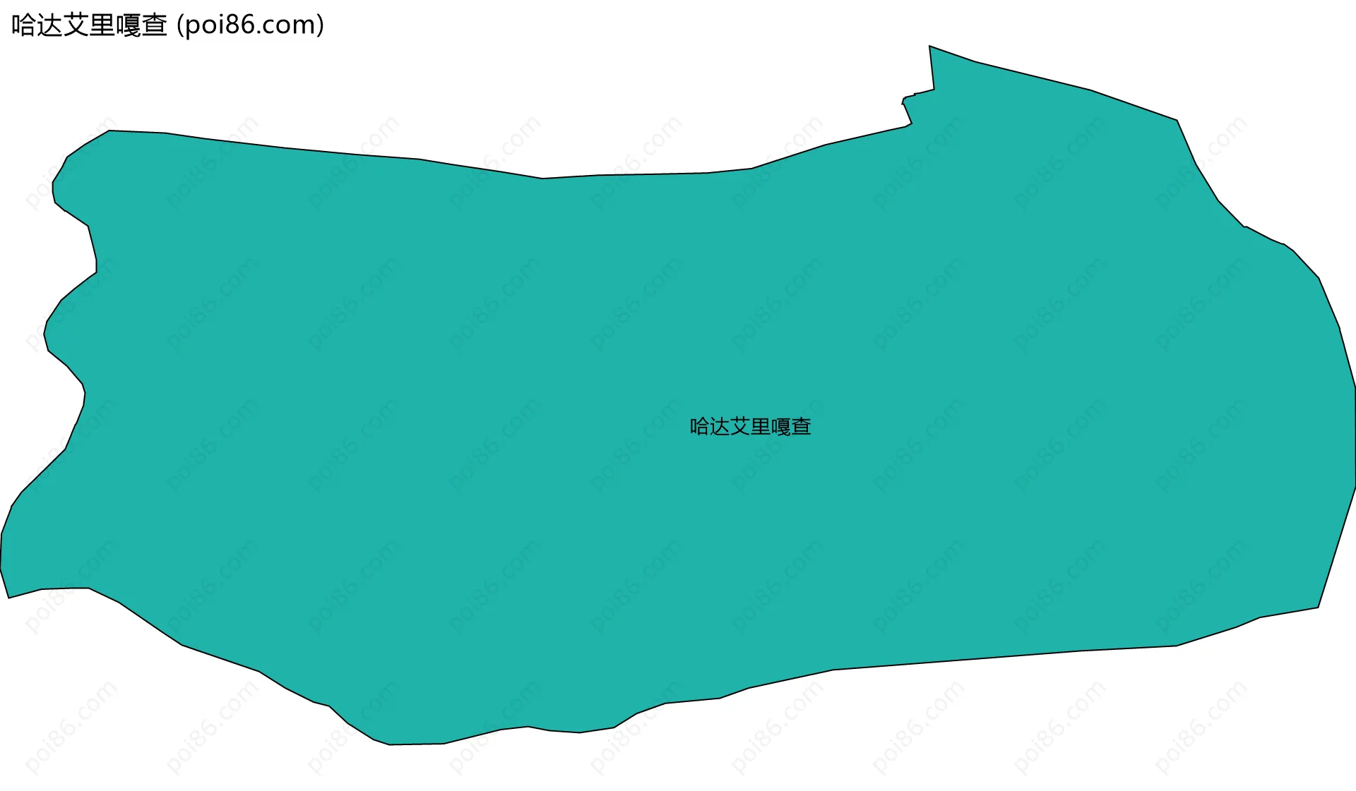 哈达艾里嘎查边界地图