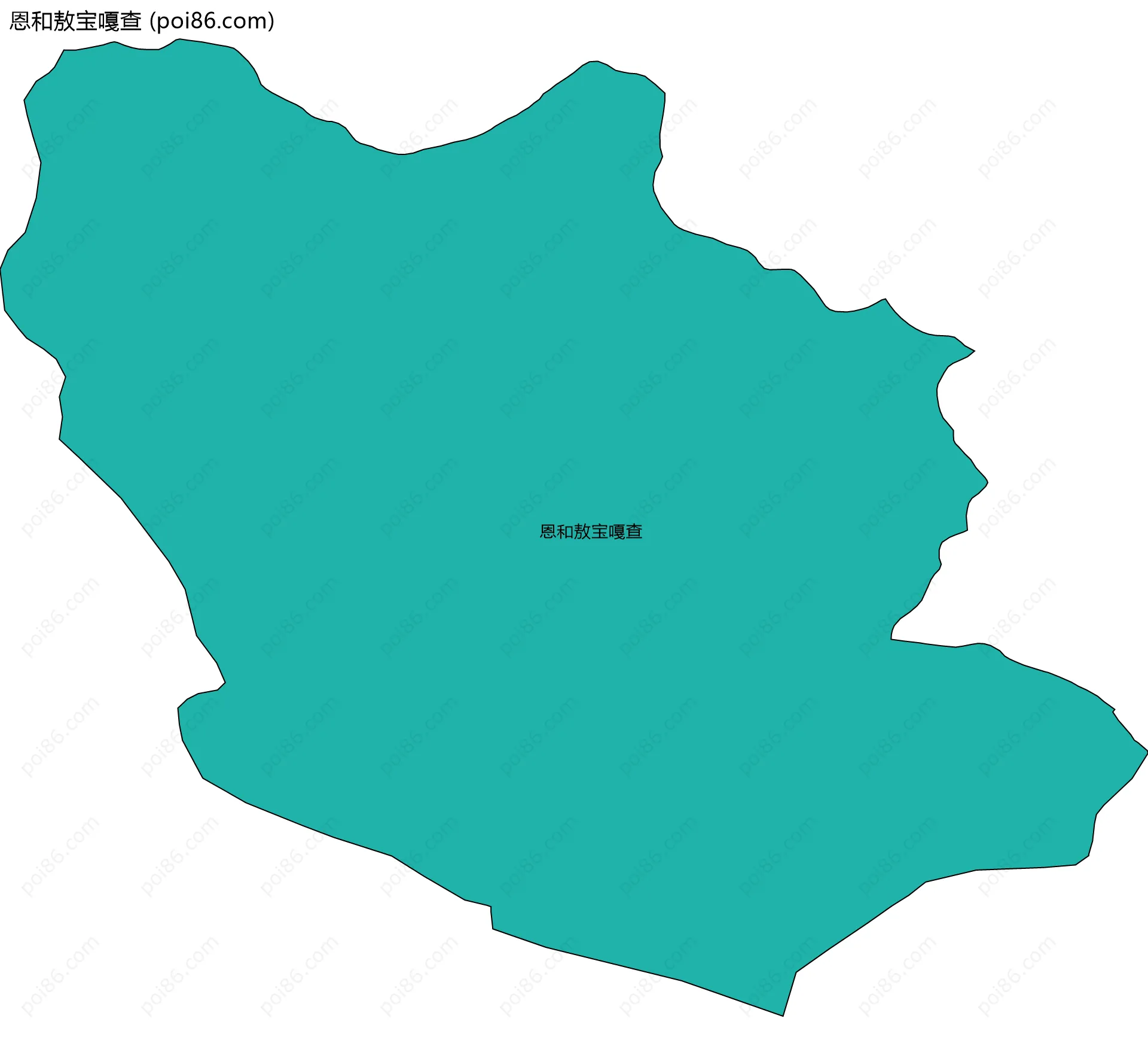 恩和敖宝嘎查边界地图