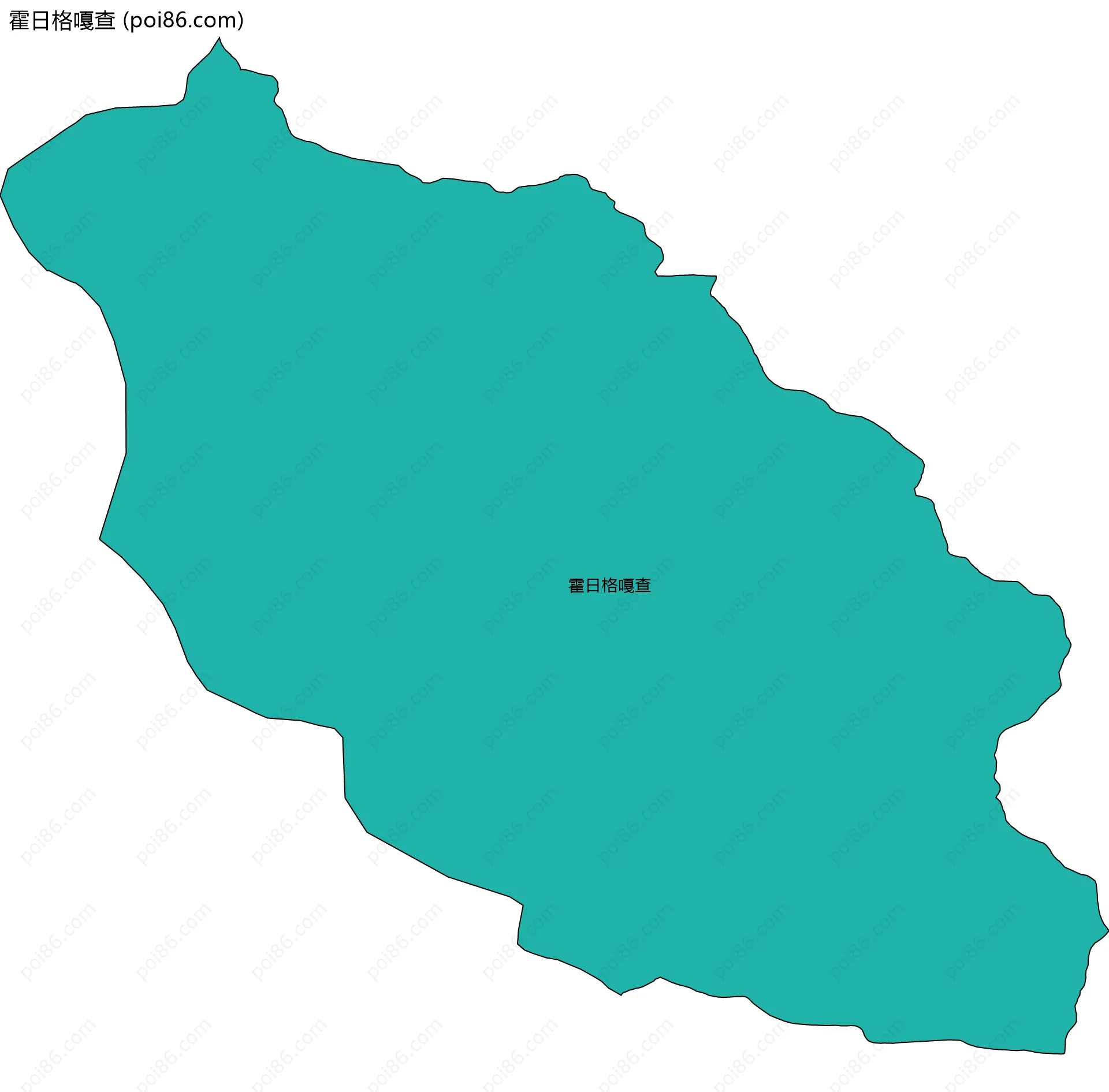 霍日格嘎查边界地图