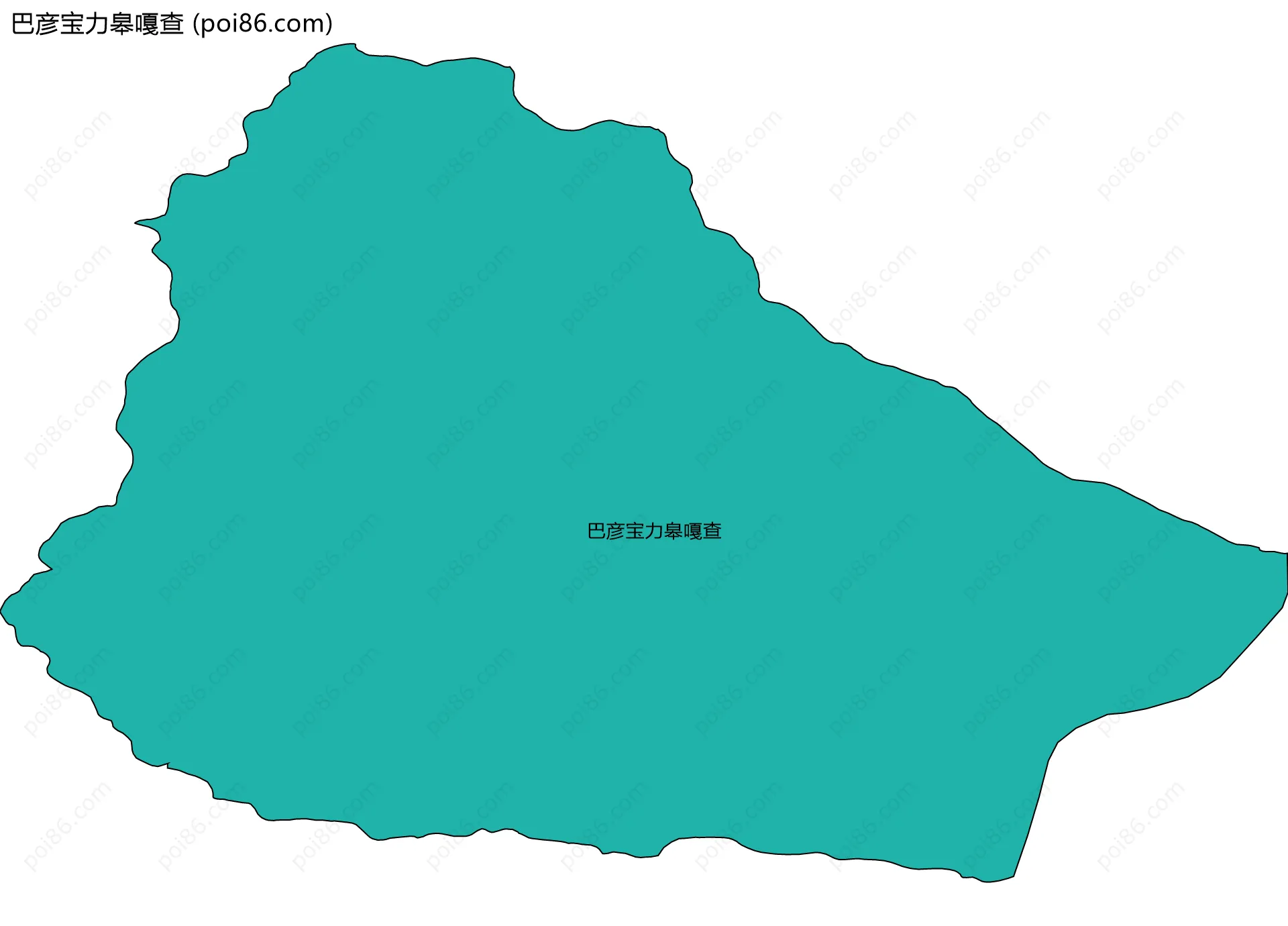 巴彦宝力皋嘎查边界地图