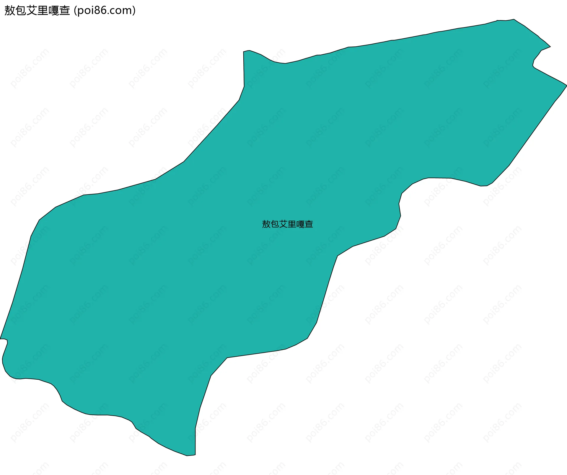 敖包艾里嘎查边界地图