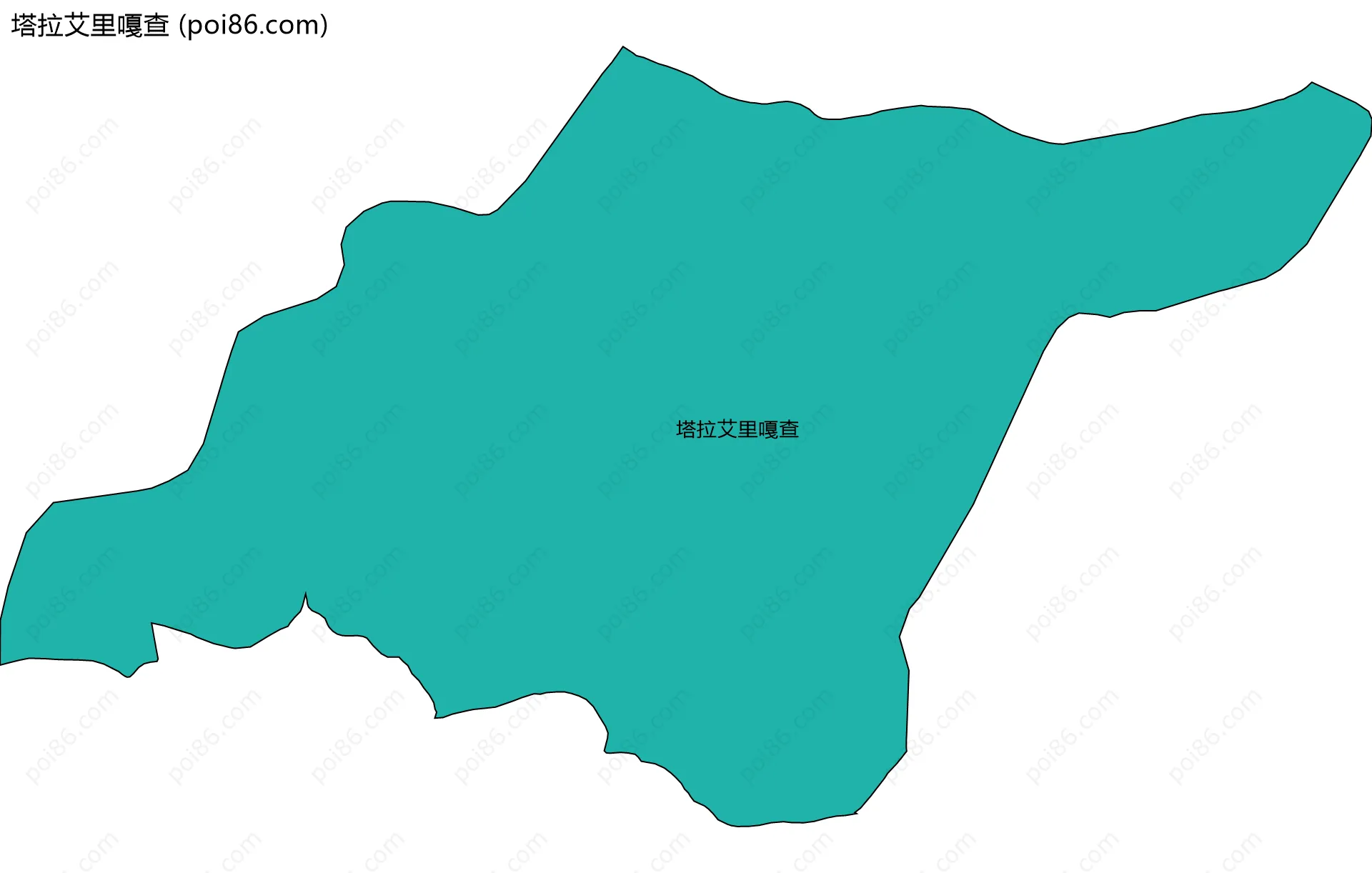 塔拉艾里嘎查边界地图