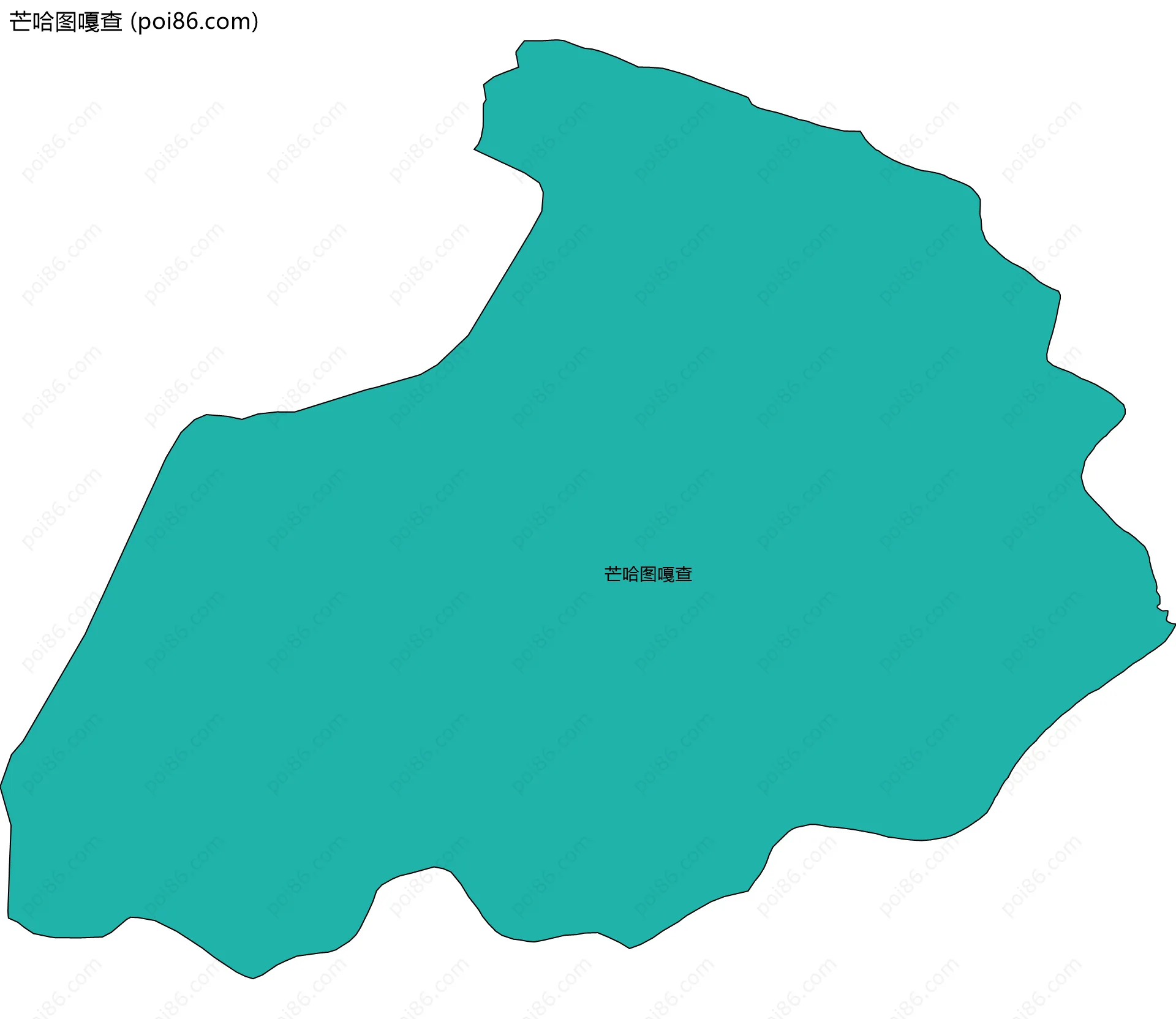 芒哈图嘎查边界地图