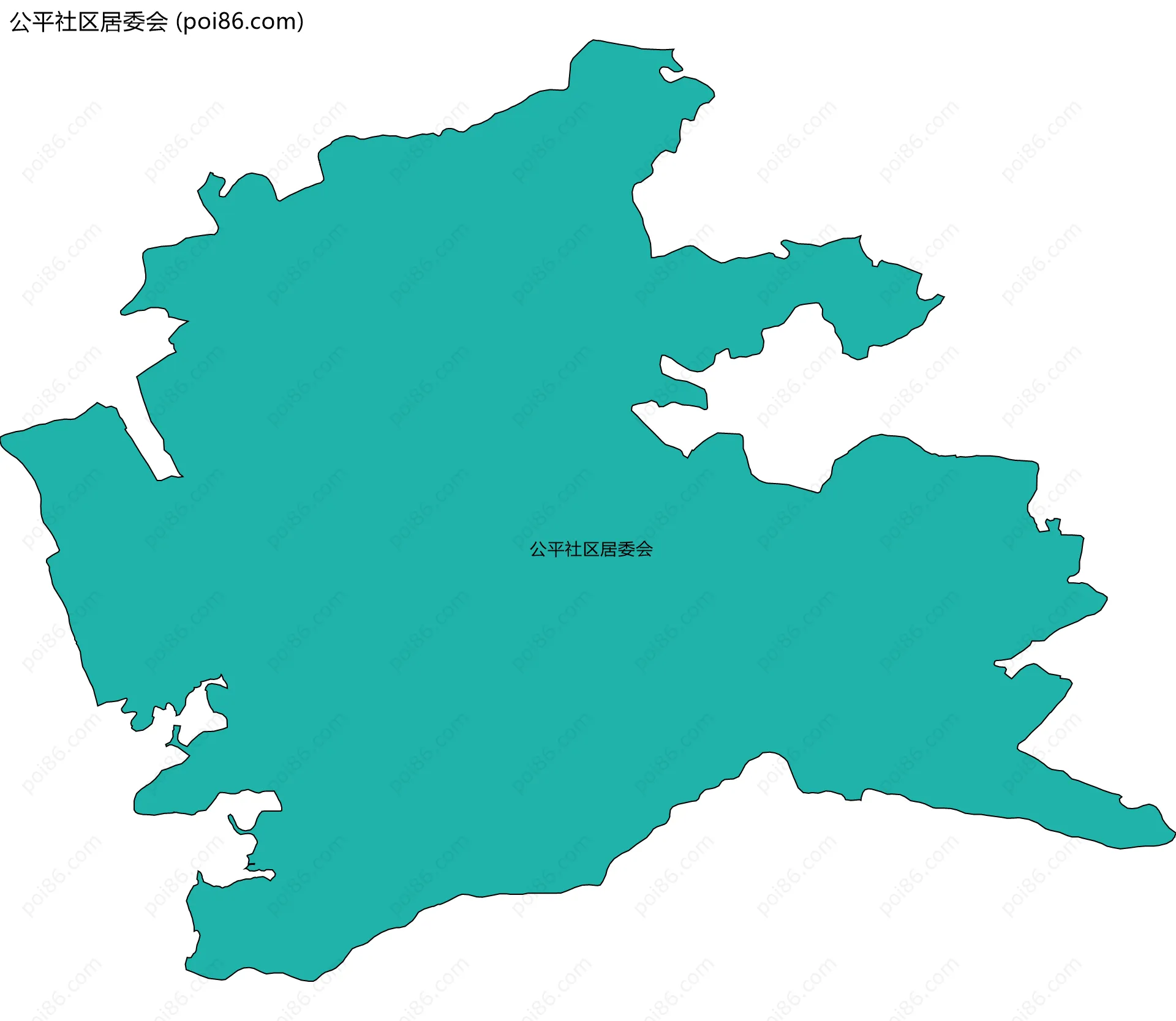 公平社区居委会边界地图