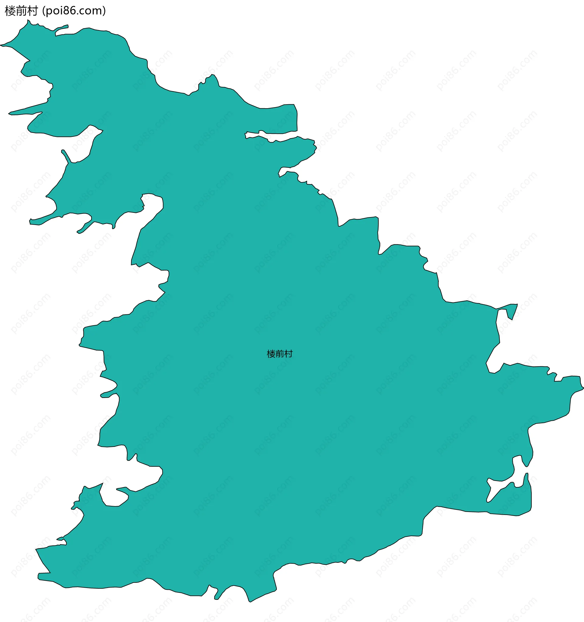 楼前村边界地图